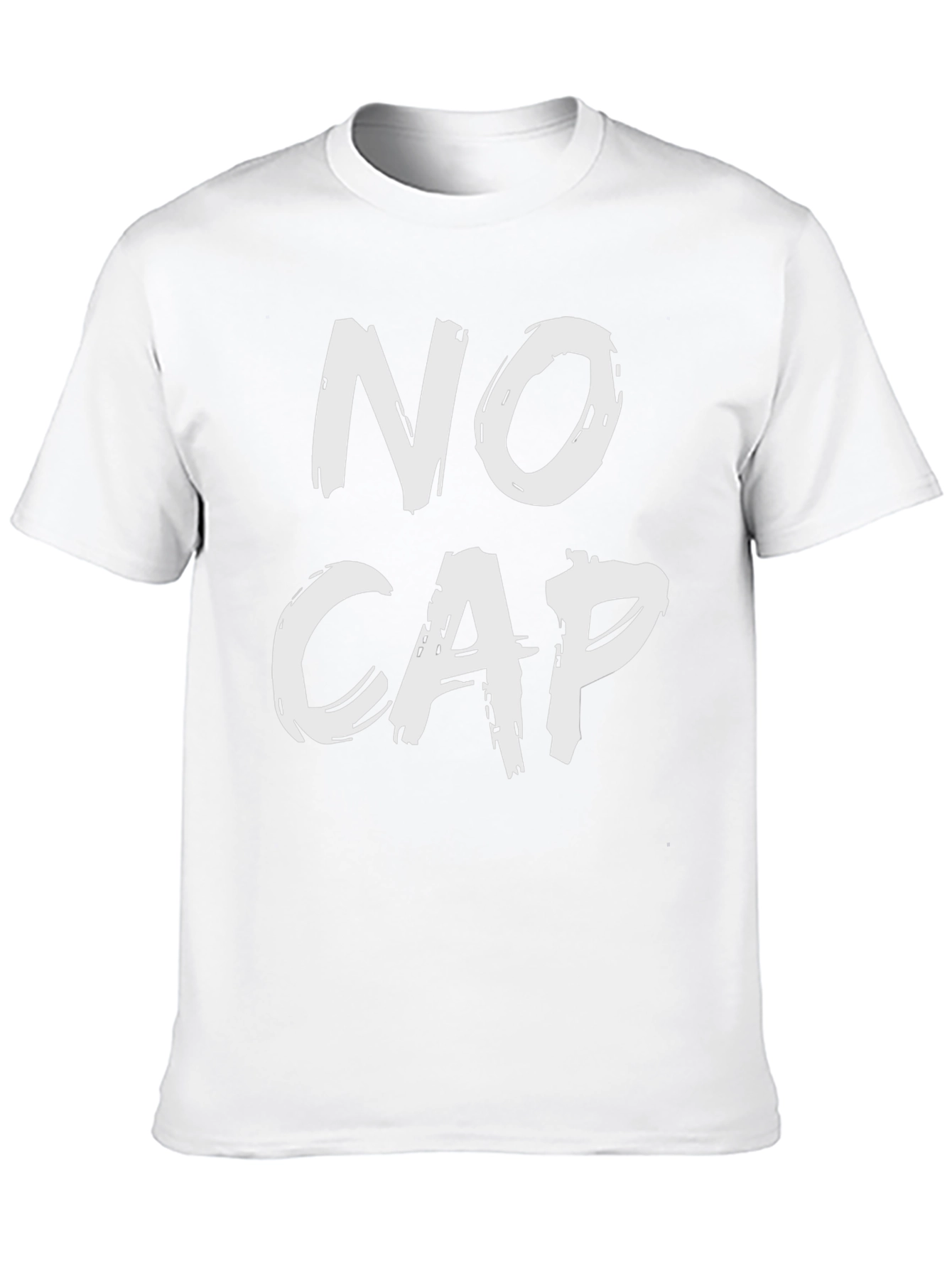 No Cap Graphic Tee - Casual Black T-Shirt