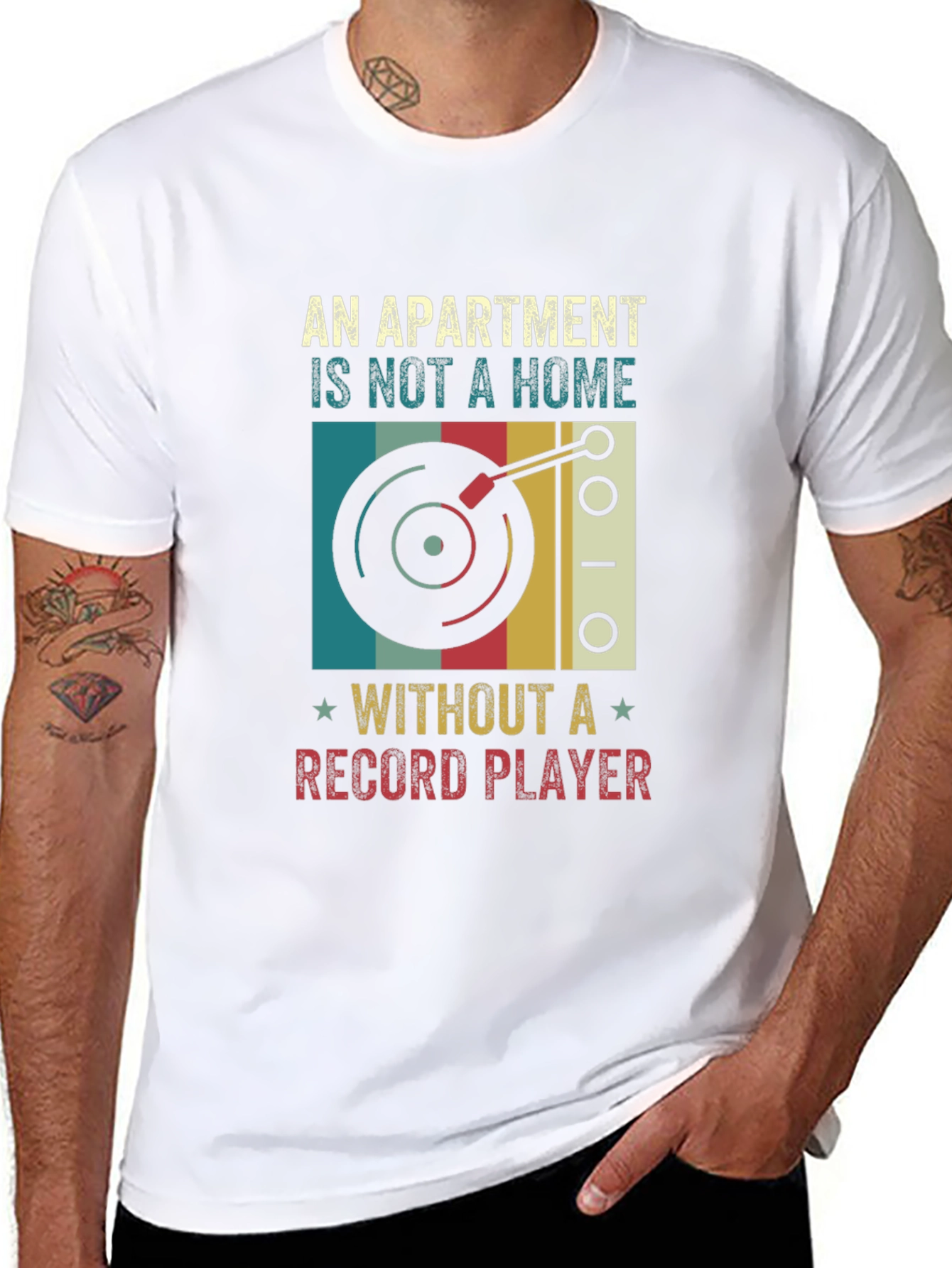 Apartment Home Record Player T-Shirt
