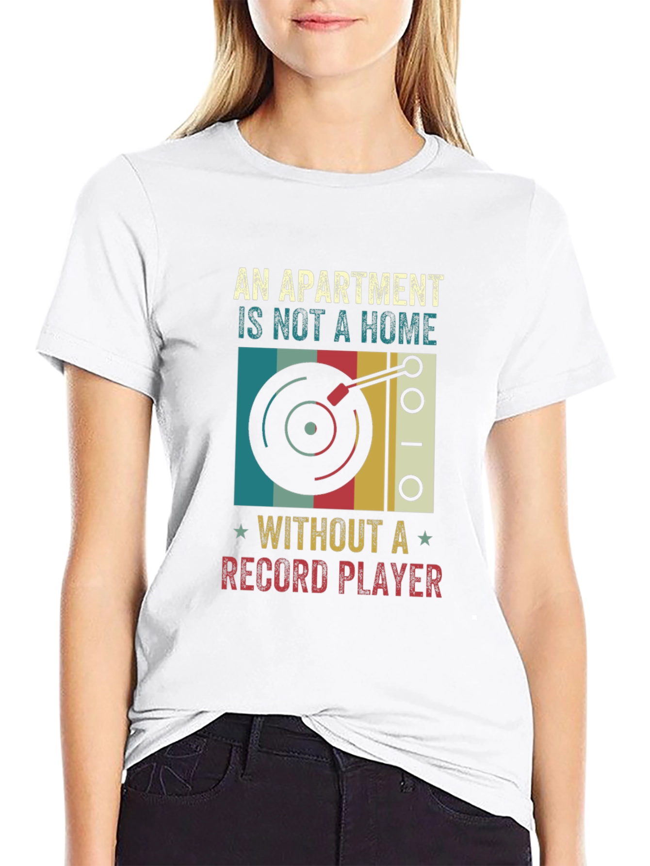 Apartment Home Record Player T-Shirt
