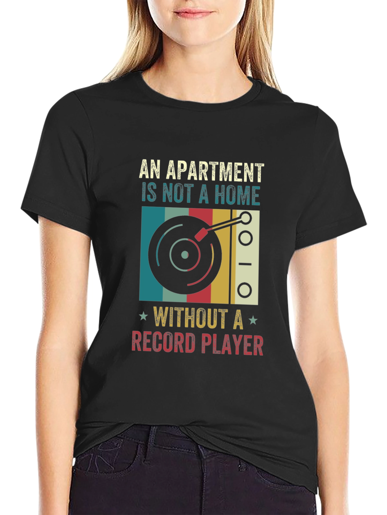 Apartment Home Record Player T-Shirt