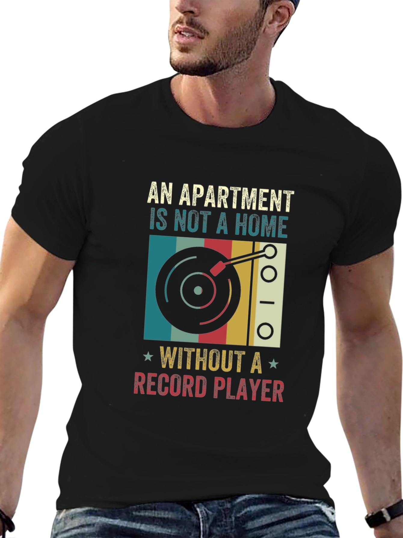 Apartment Home Record Player T-Shirt