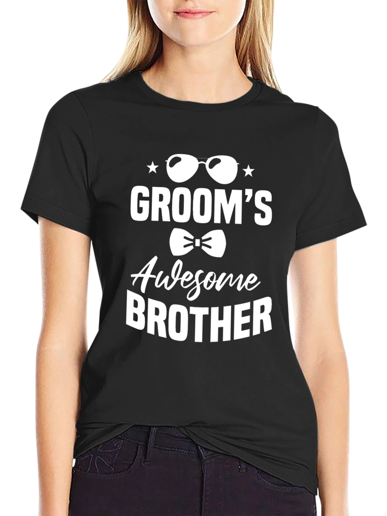 Grooms Awesome Brother T-Shirt Wedding Party