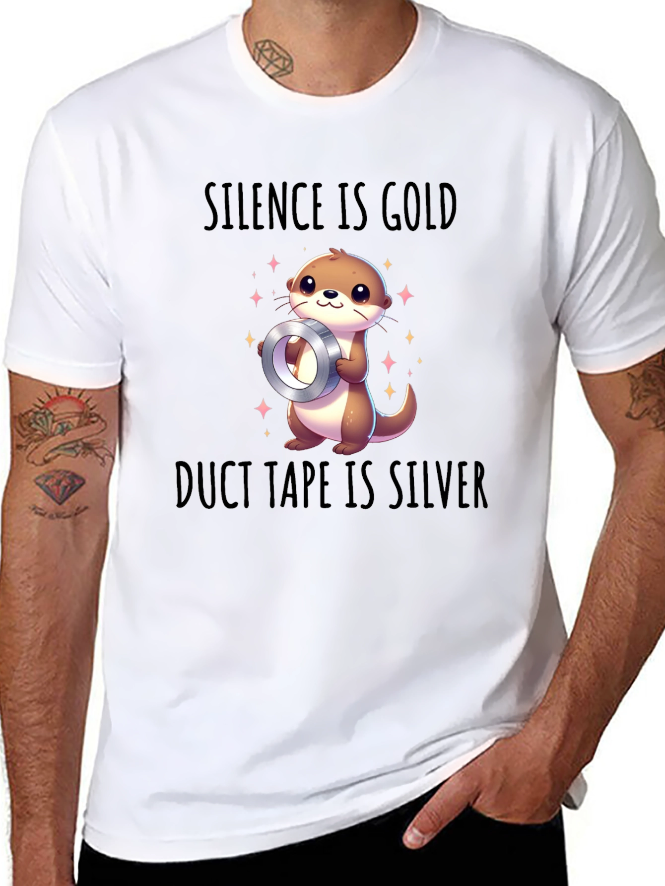 Silence is Gold Duct Tape is Silver Graphic Tee