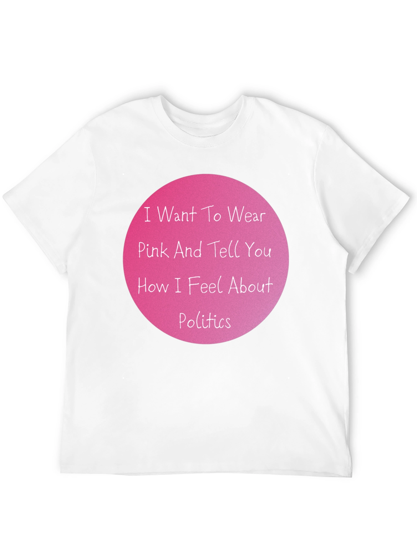 Pink Politics Statement T-Shirt