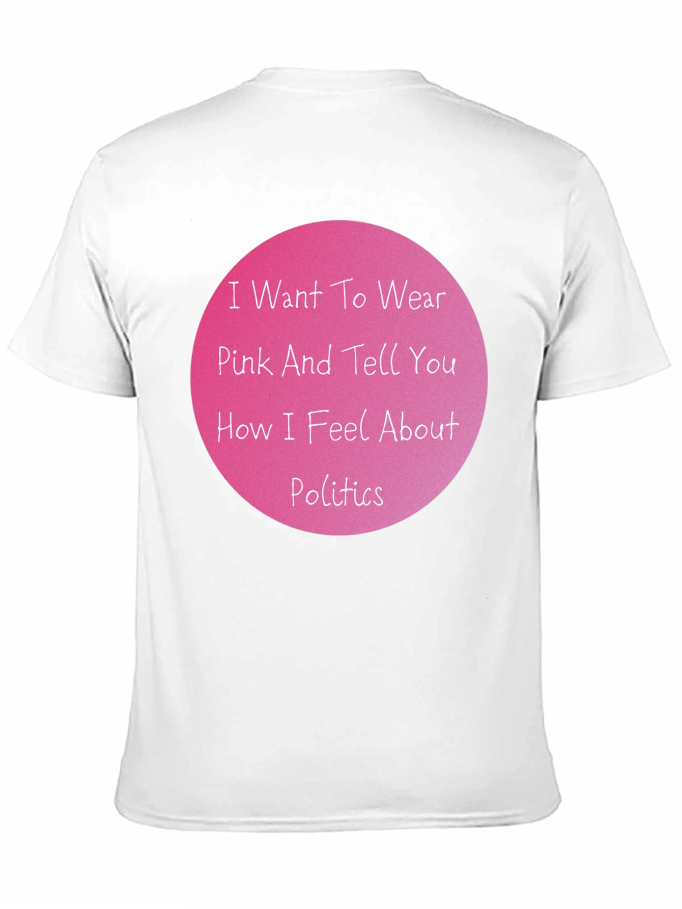 Pink Politics Statement T-Shirt