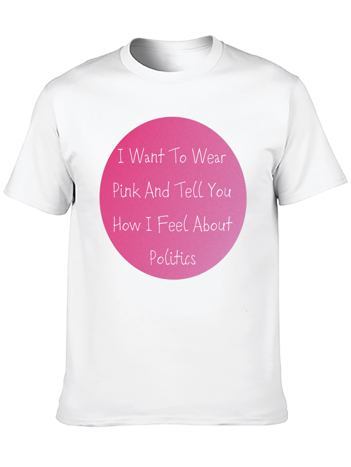Pink Politics Statement T-Shirt