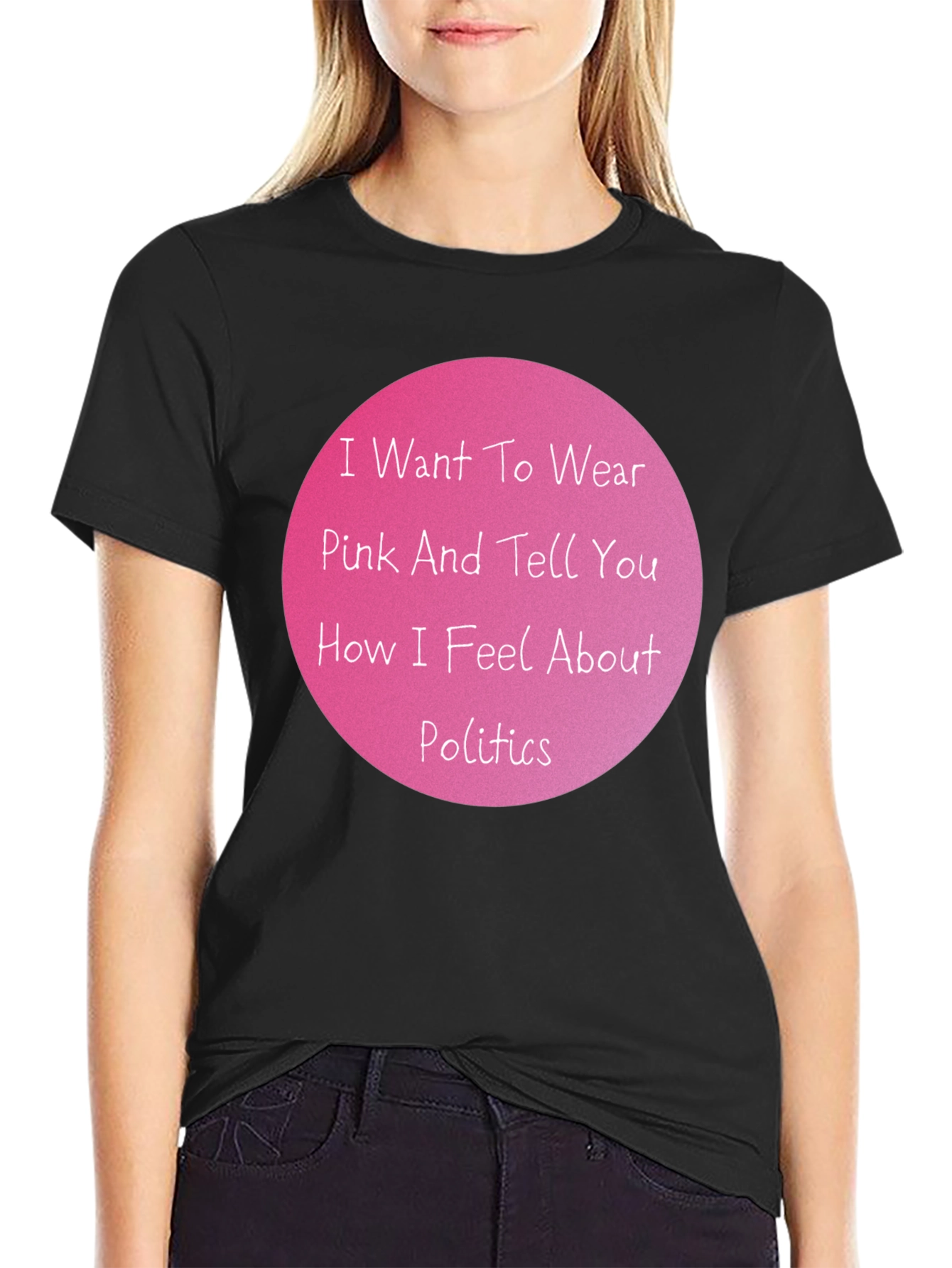Pink Politics Statement T-Shirt