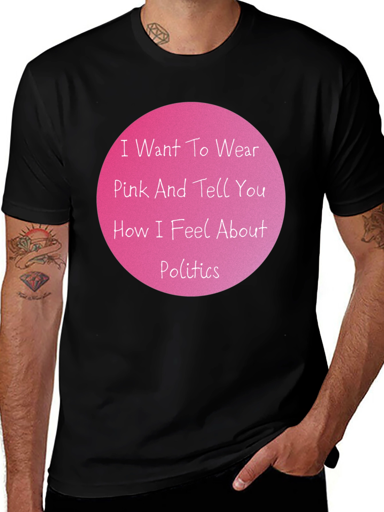 Pink Politics Statement T-Shirt