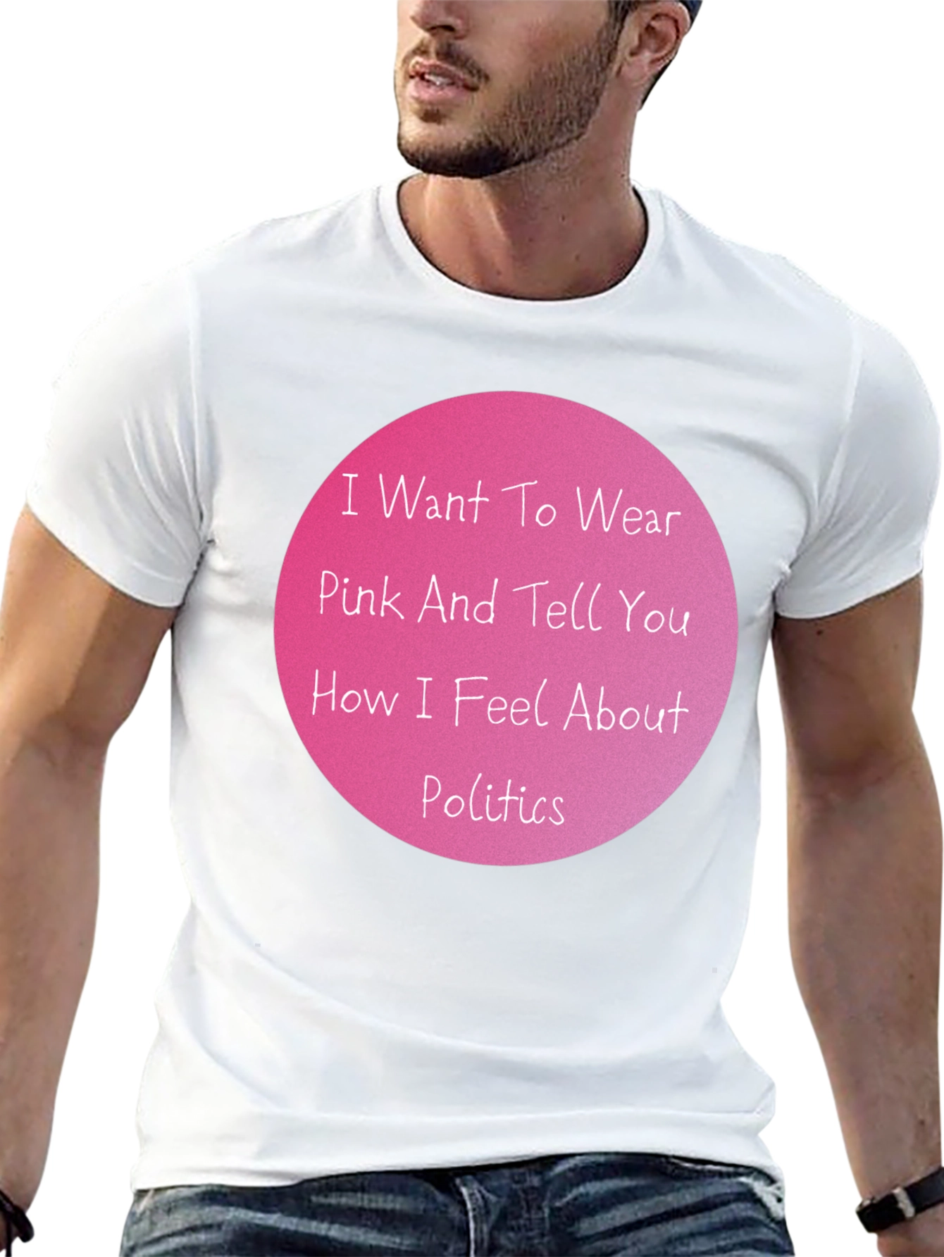 Pink Politics Statement T-Shirt