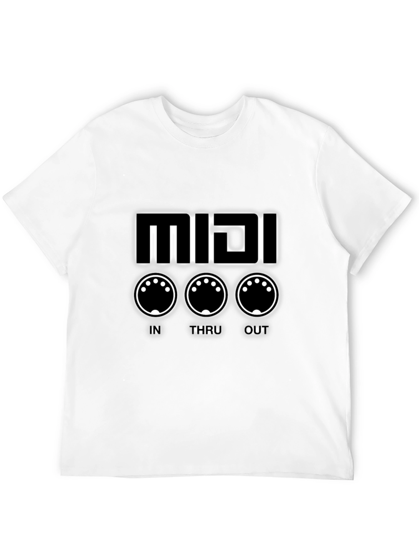 MIDI Synth Black T-Shirt - Music Production Tee