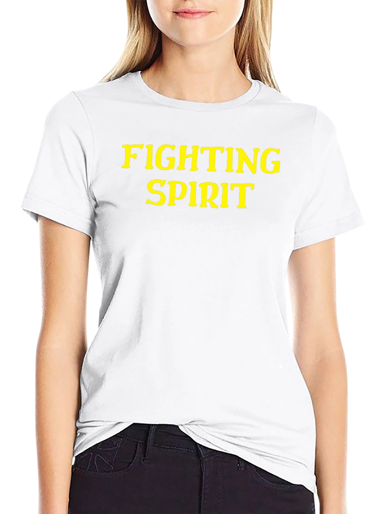 Fighting Spirit Graphic Tee - Black