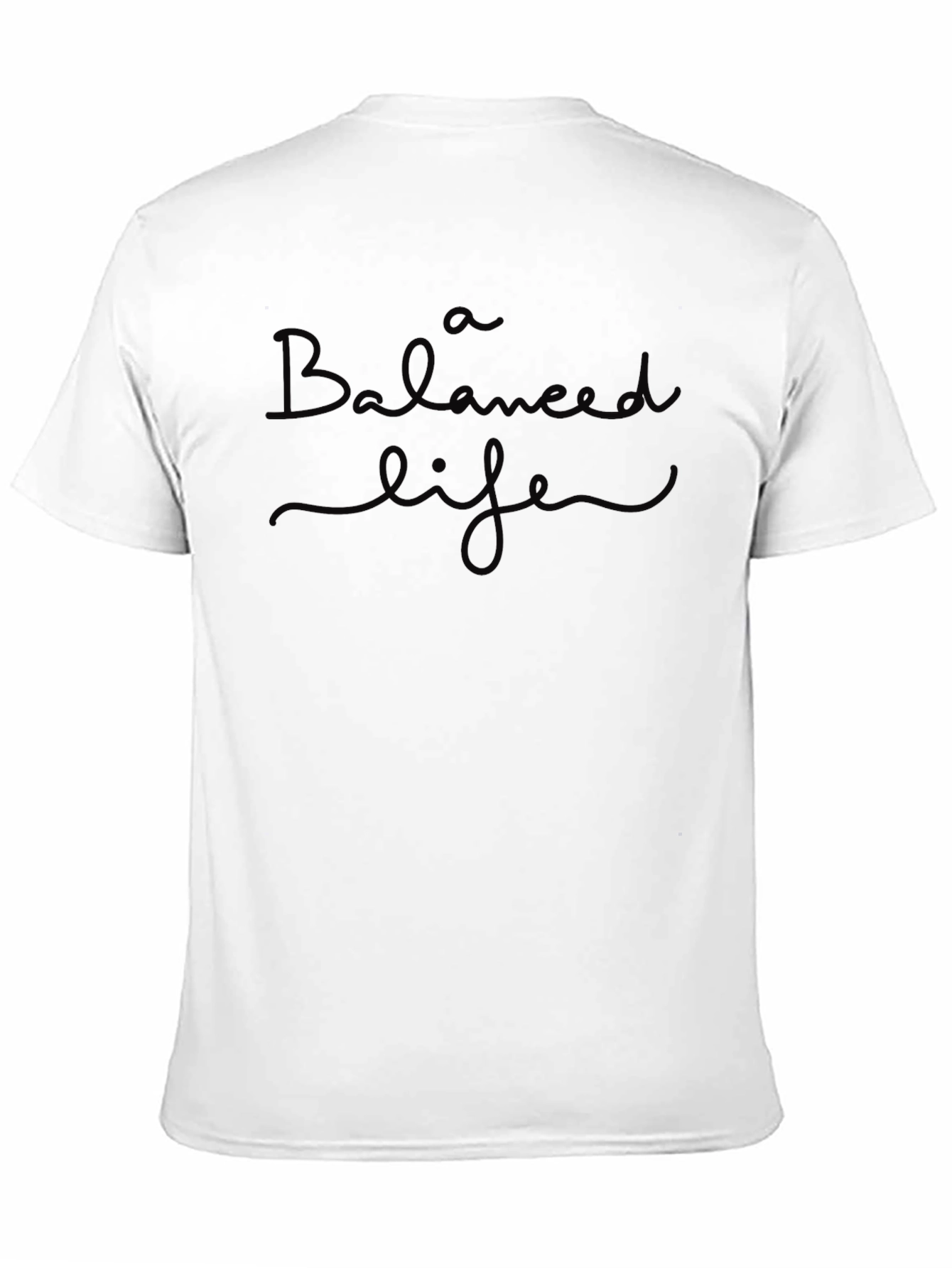 Balanced Life Black Graphic T-Shirt