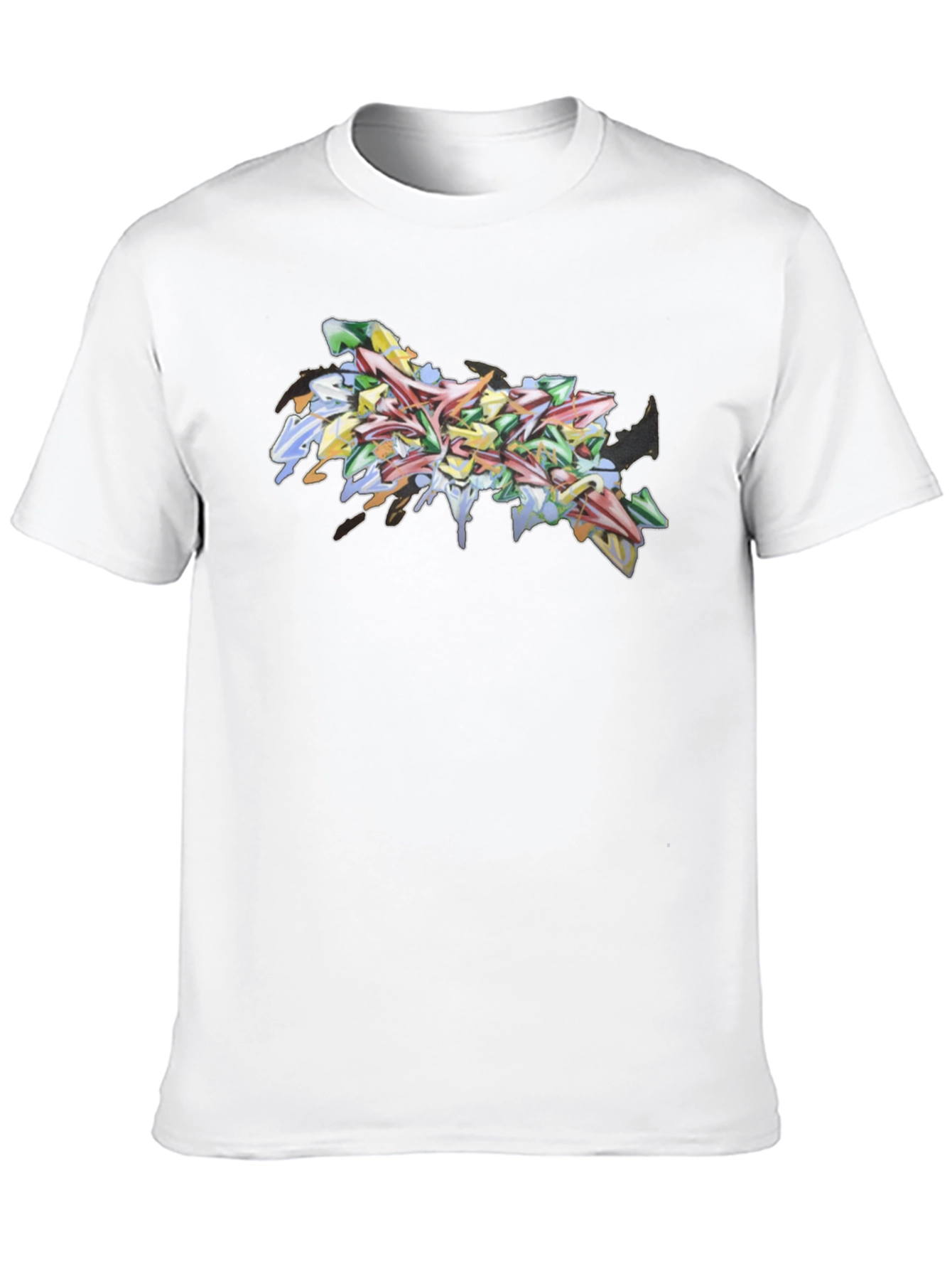 Graffiti Art Tee - Urban Style Black T-Shirt