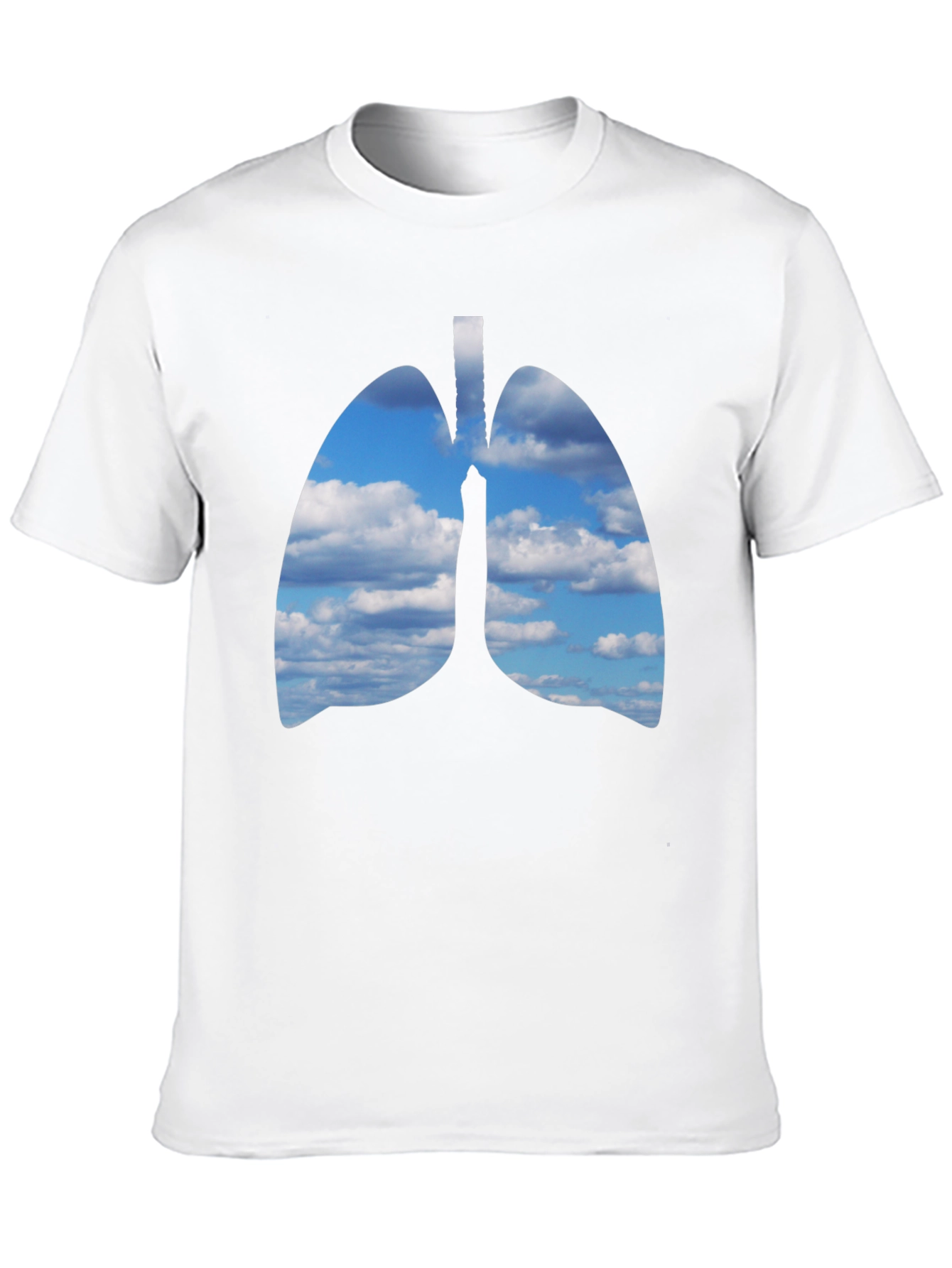 Lungs Sky T-Shirt - Unique Anatomical Design