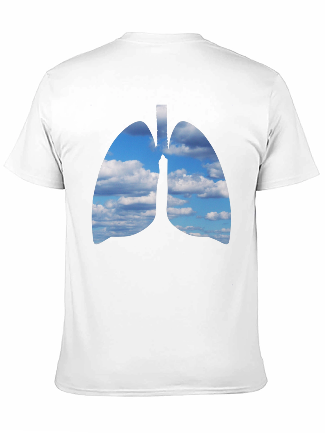 Lungs Sky T-Shirt - Unique Anatomical Design