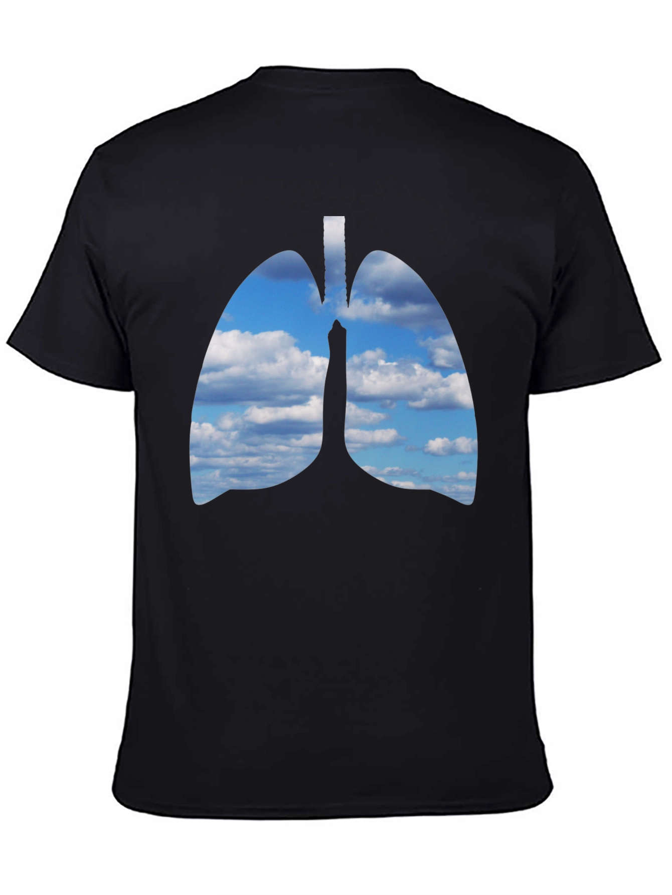 Lungs Sky T-Shirt - Unique Anatomical Design