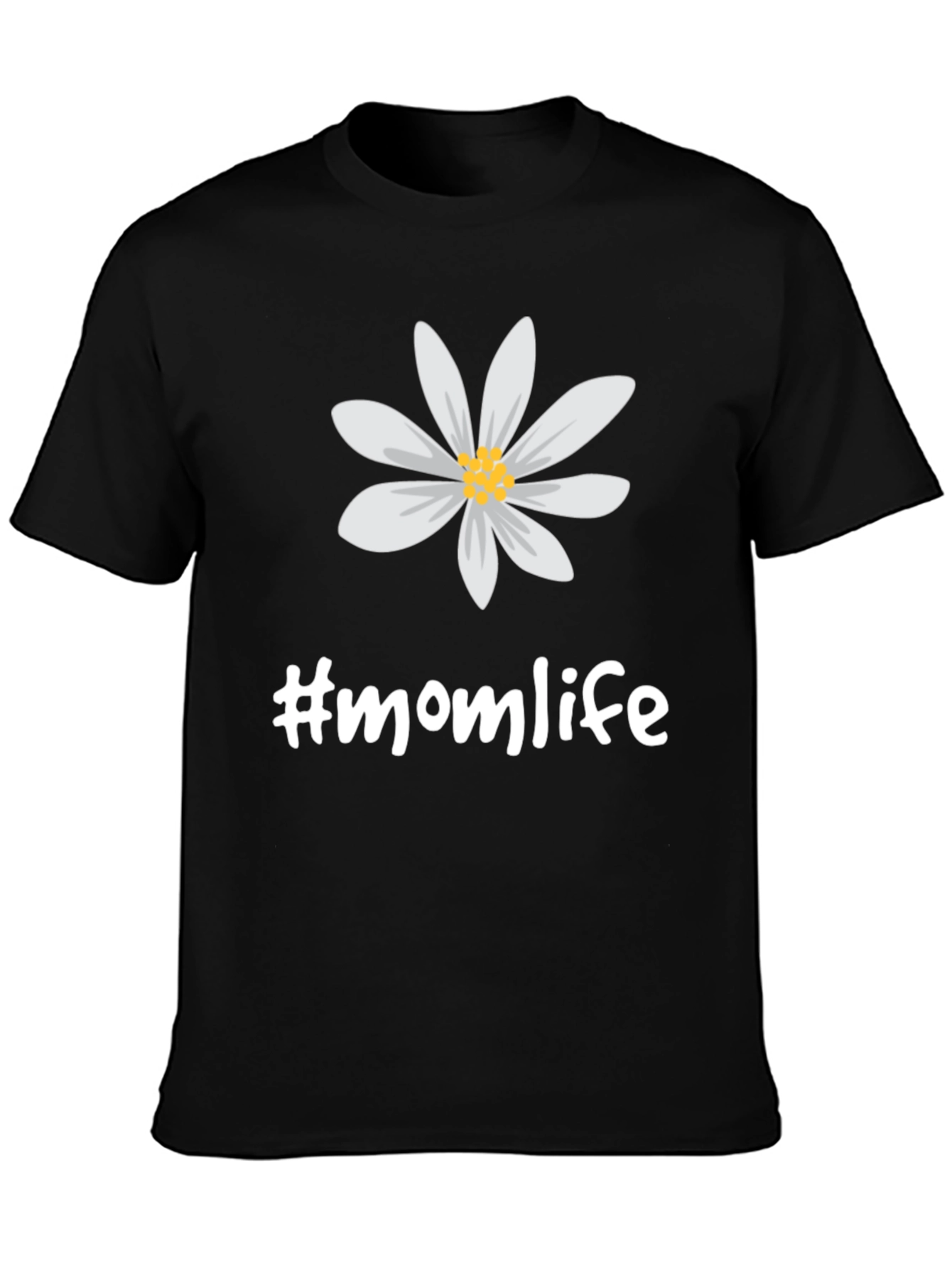 Mom Life Daisy Graphic Tee - Soft Cotton Blend