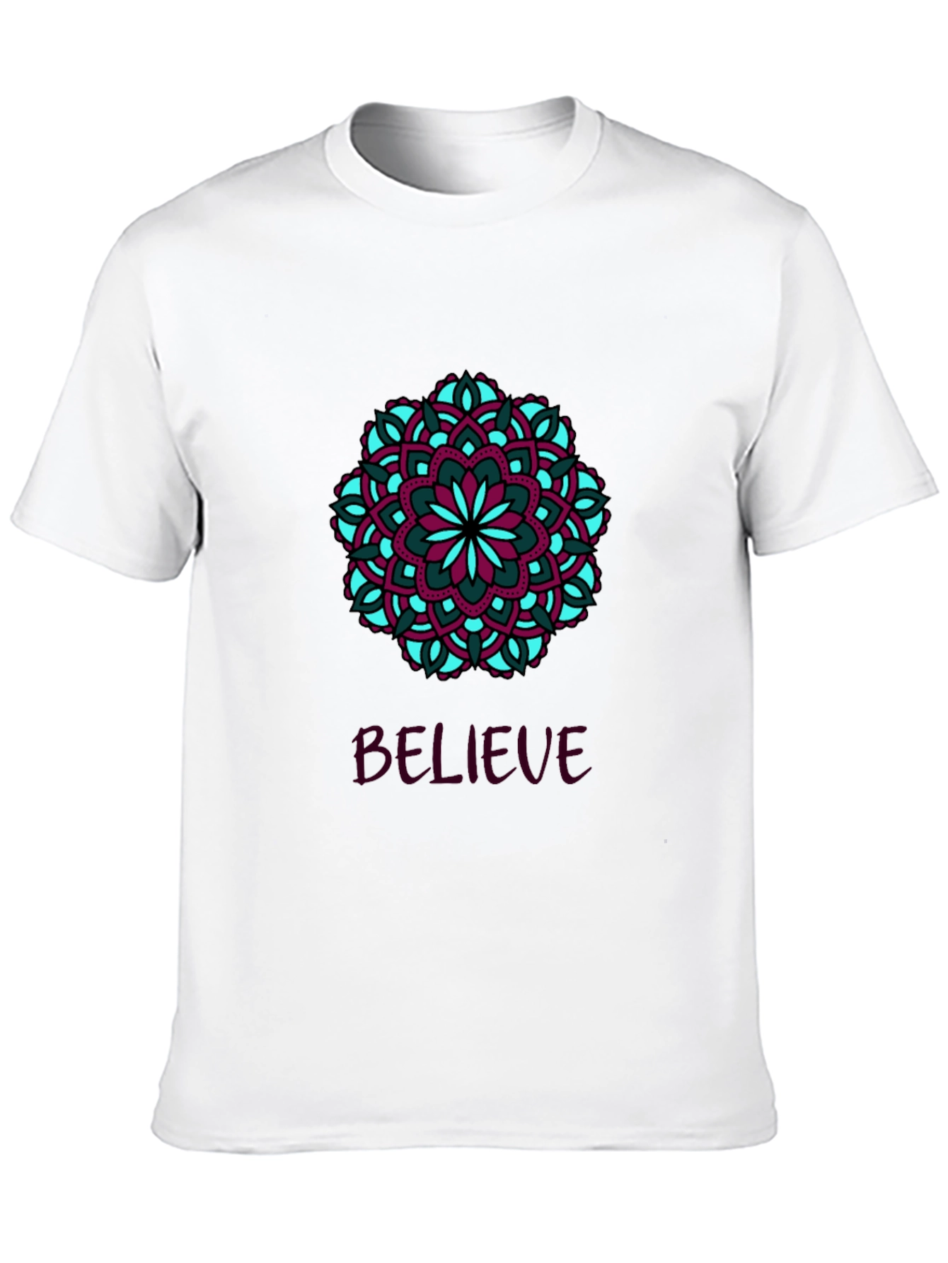 Believe Mandala T-Shirt - Stylish Graphic Tee