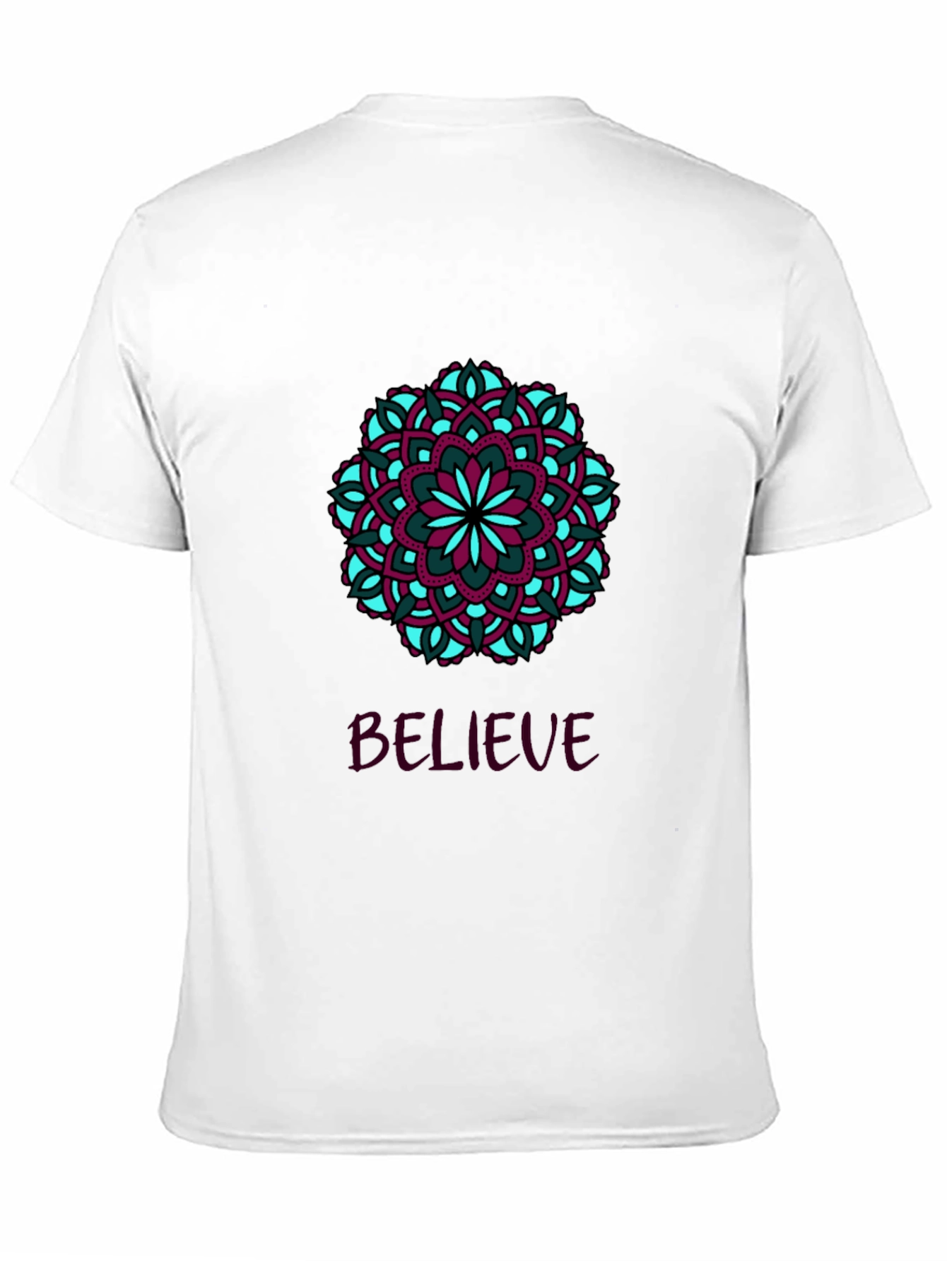 Believe Mandala T-Shirt - Stylish Graphic Tee