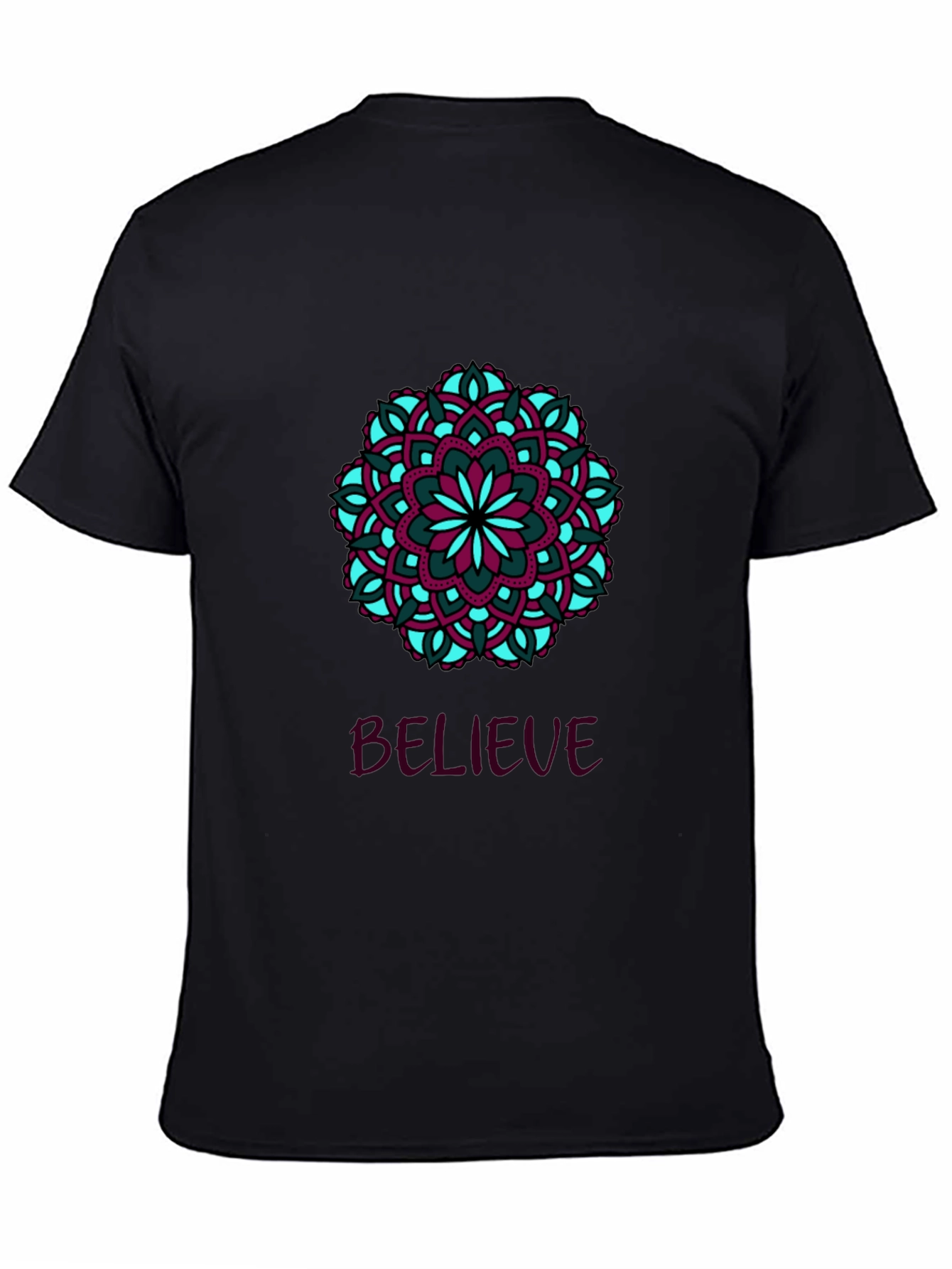 Believe Mandala T-Shirt - Stylish Graphic Tee