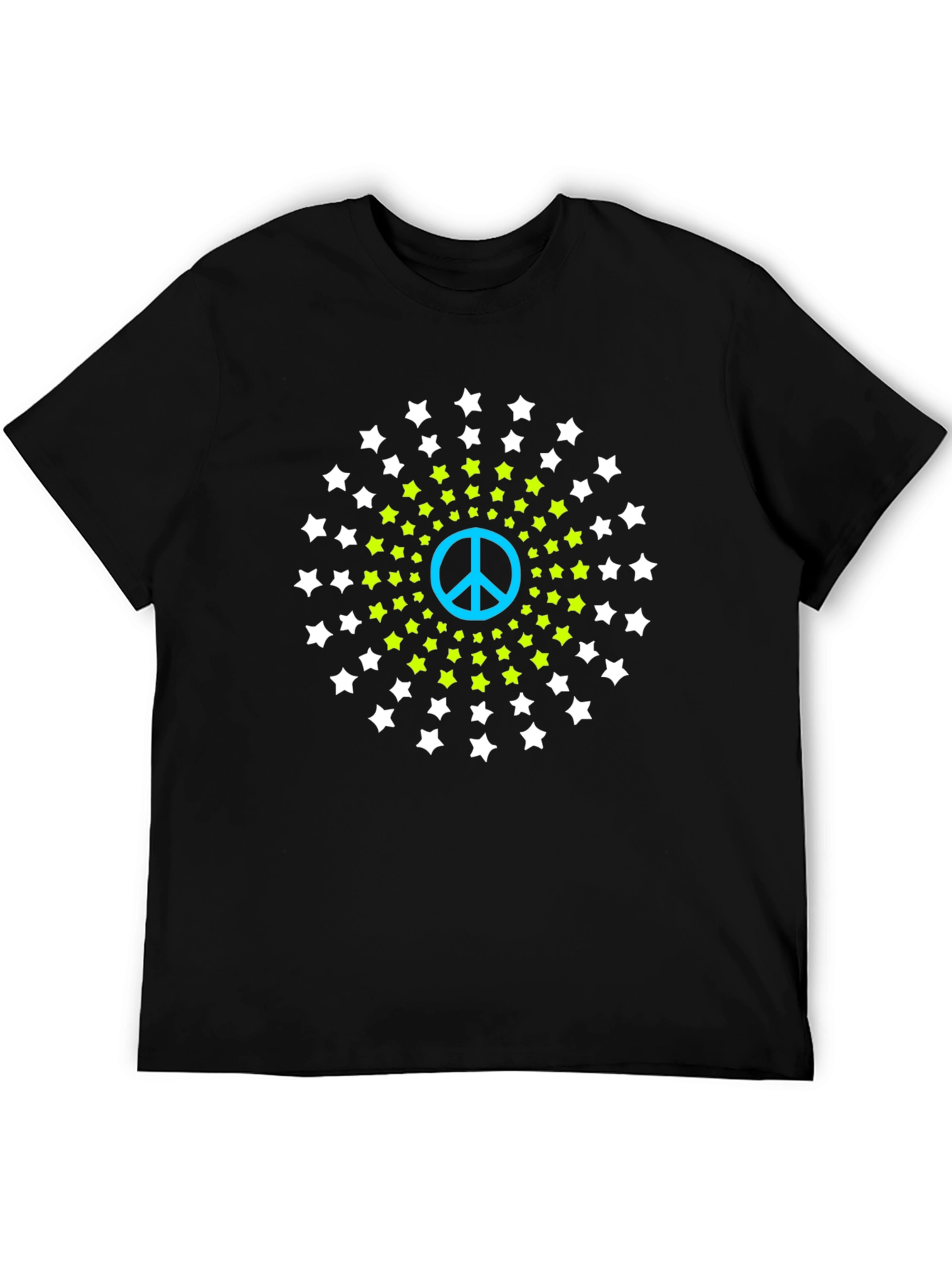 Peace Starburst Graphic Tee - Black