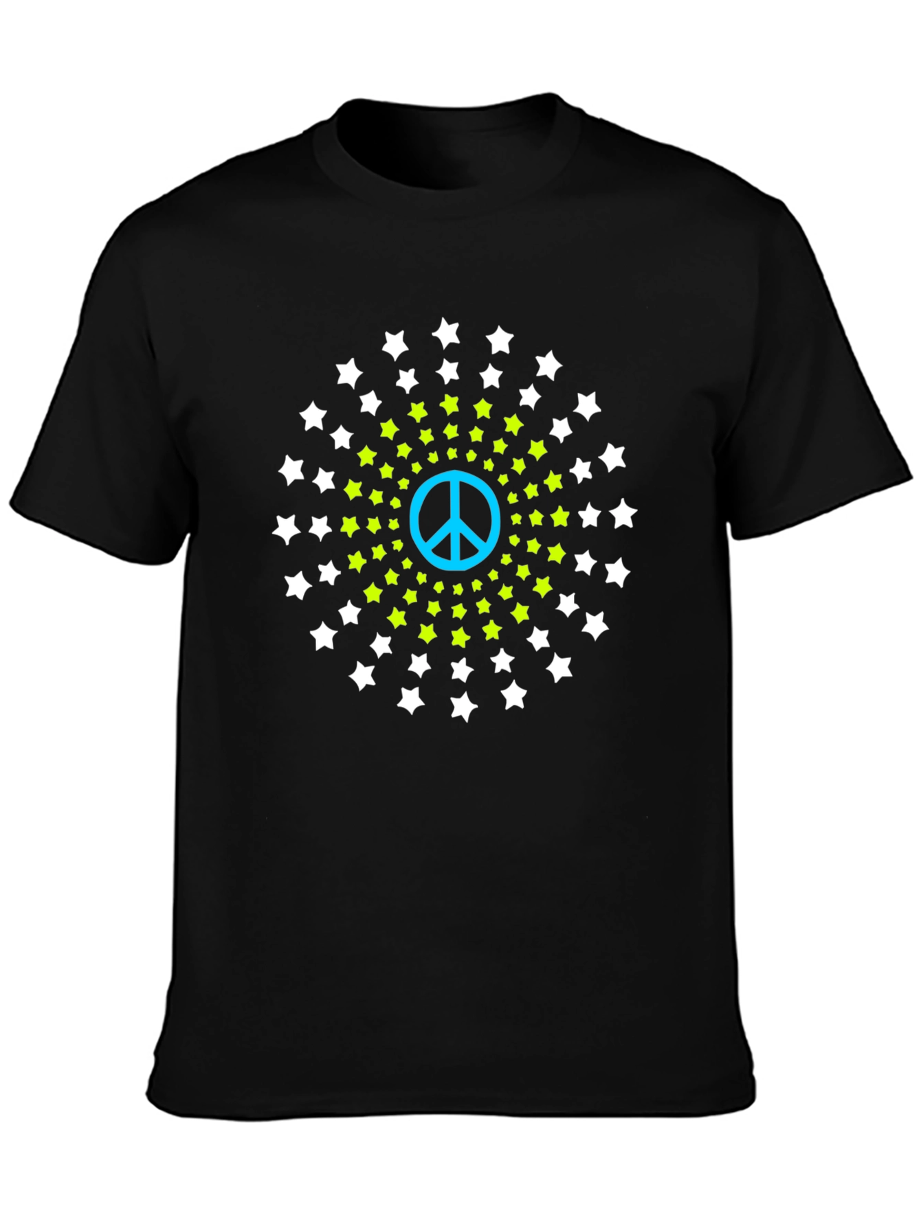 Peace Starburst Graphic Tee - Black