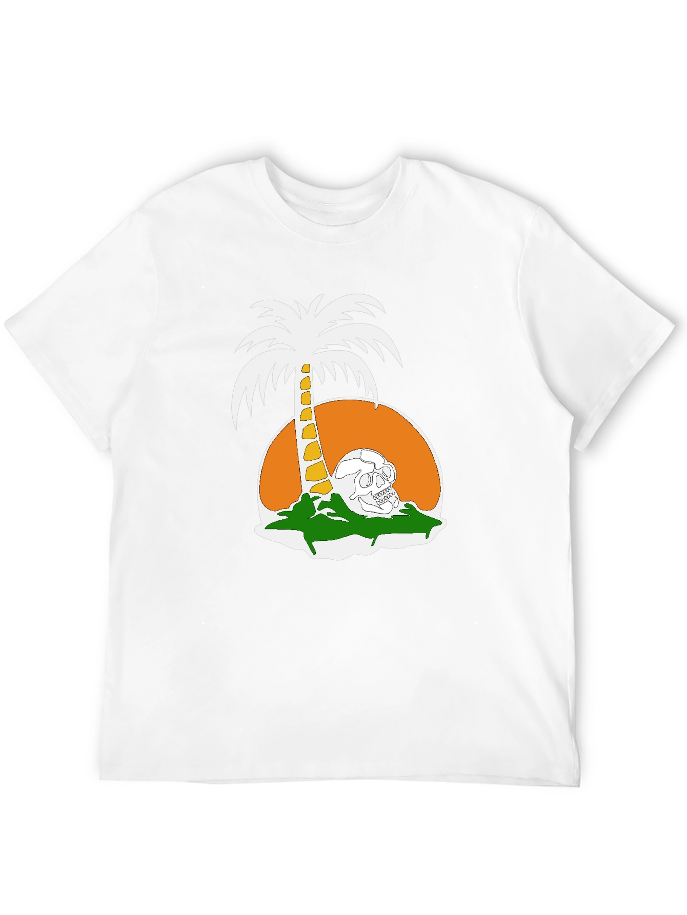 Skull Island T-Shirt - Tropical Grim Reaper