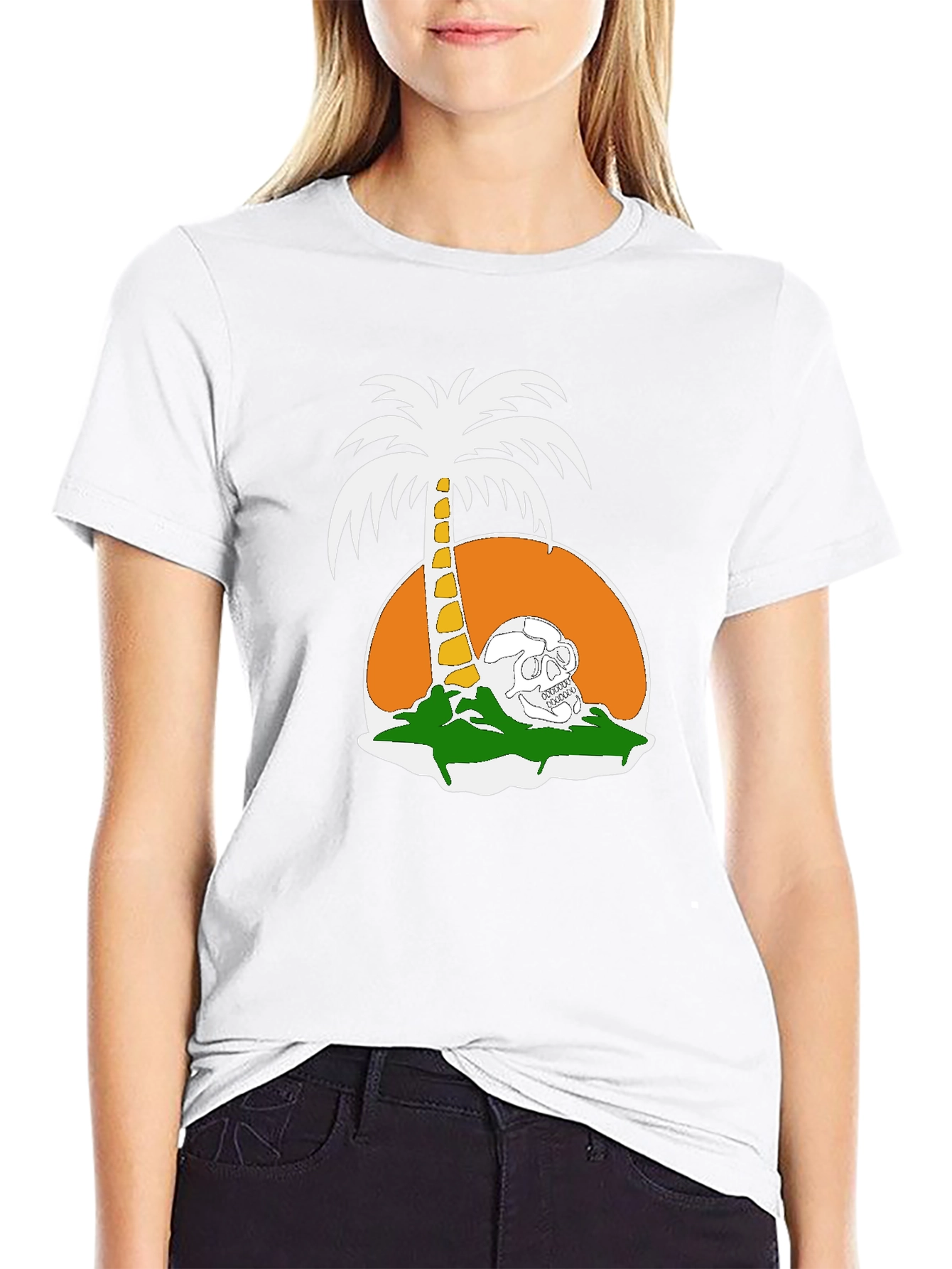 Skull Island T-Shirt - Tropical Grim Reaper