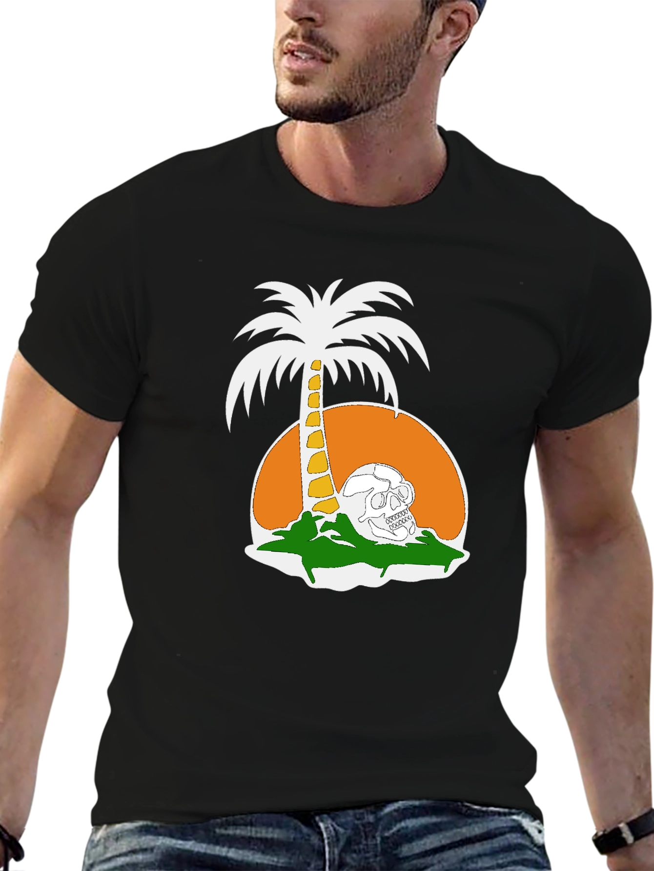 Skull Island T-Shirt - Tropical Grim Reaper