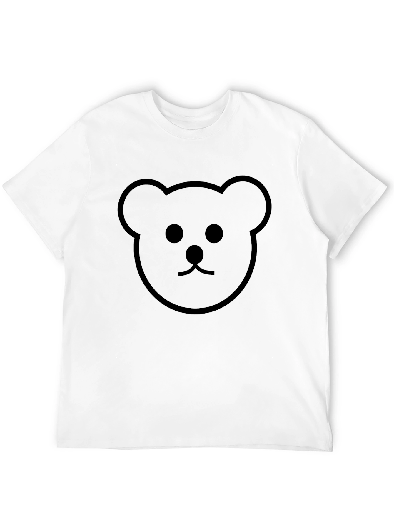 Bear Graphic Black T-Shirt - Casual Unisex Tee
