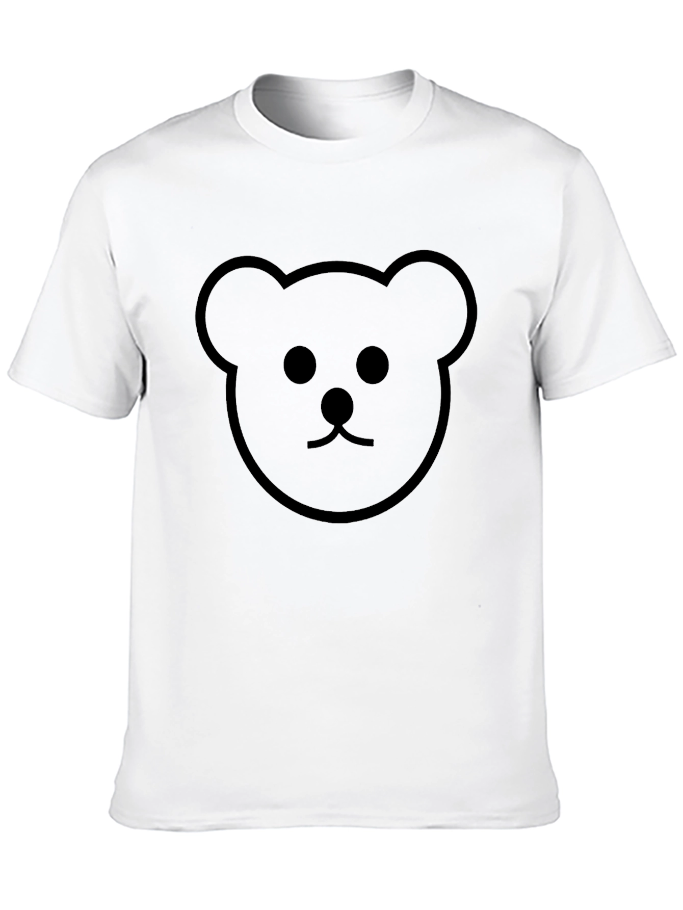 Bear Graphic Black T-Shirt - Casual Unisex Tee