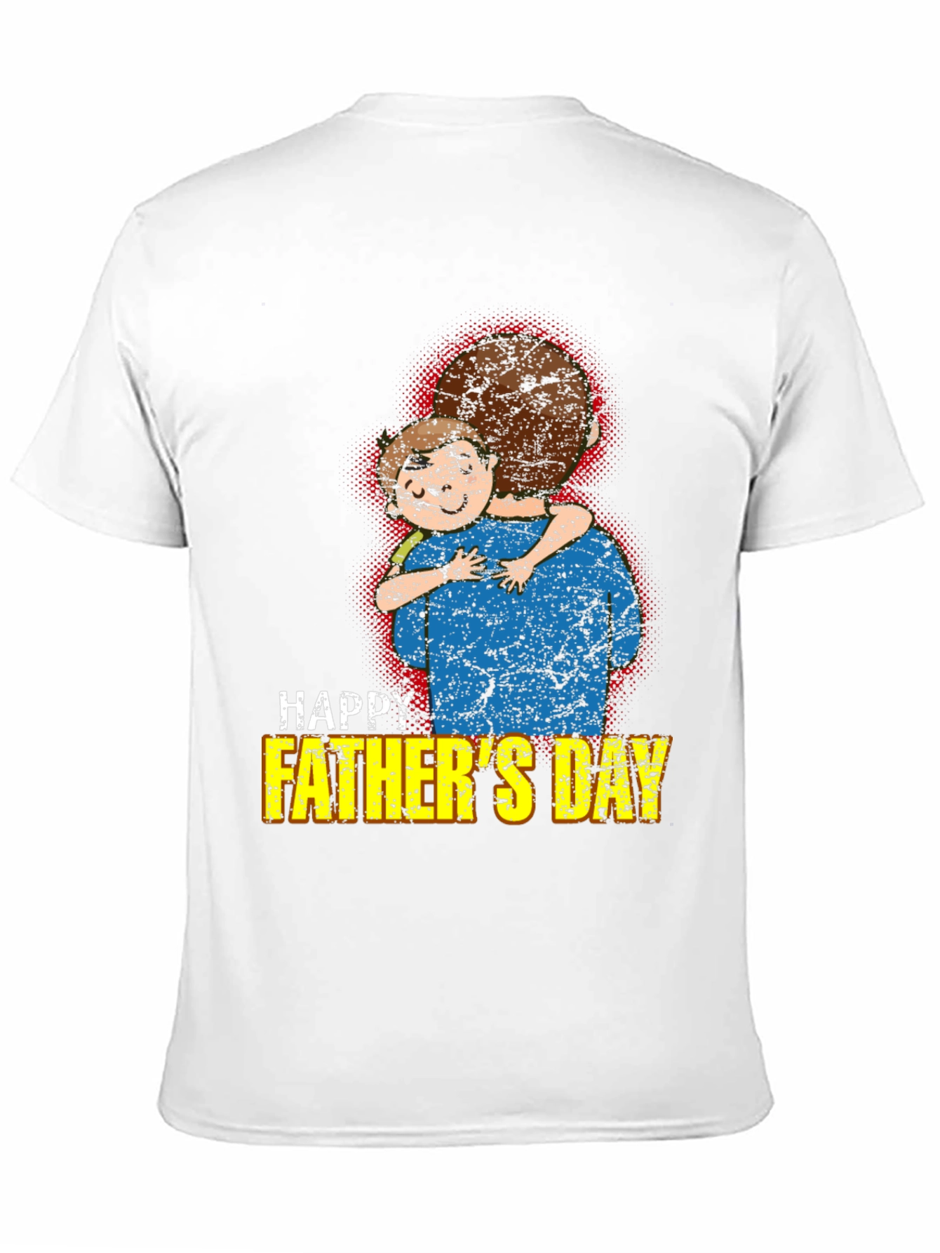 Happy Fathers Day T-Shirt Dad and Child Graphic Tee