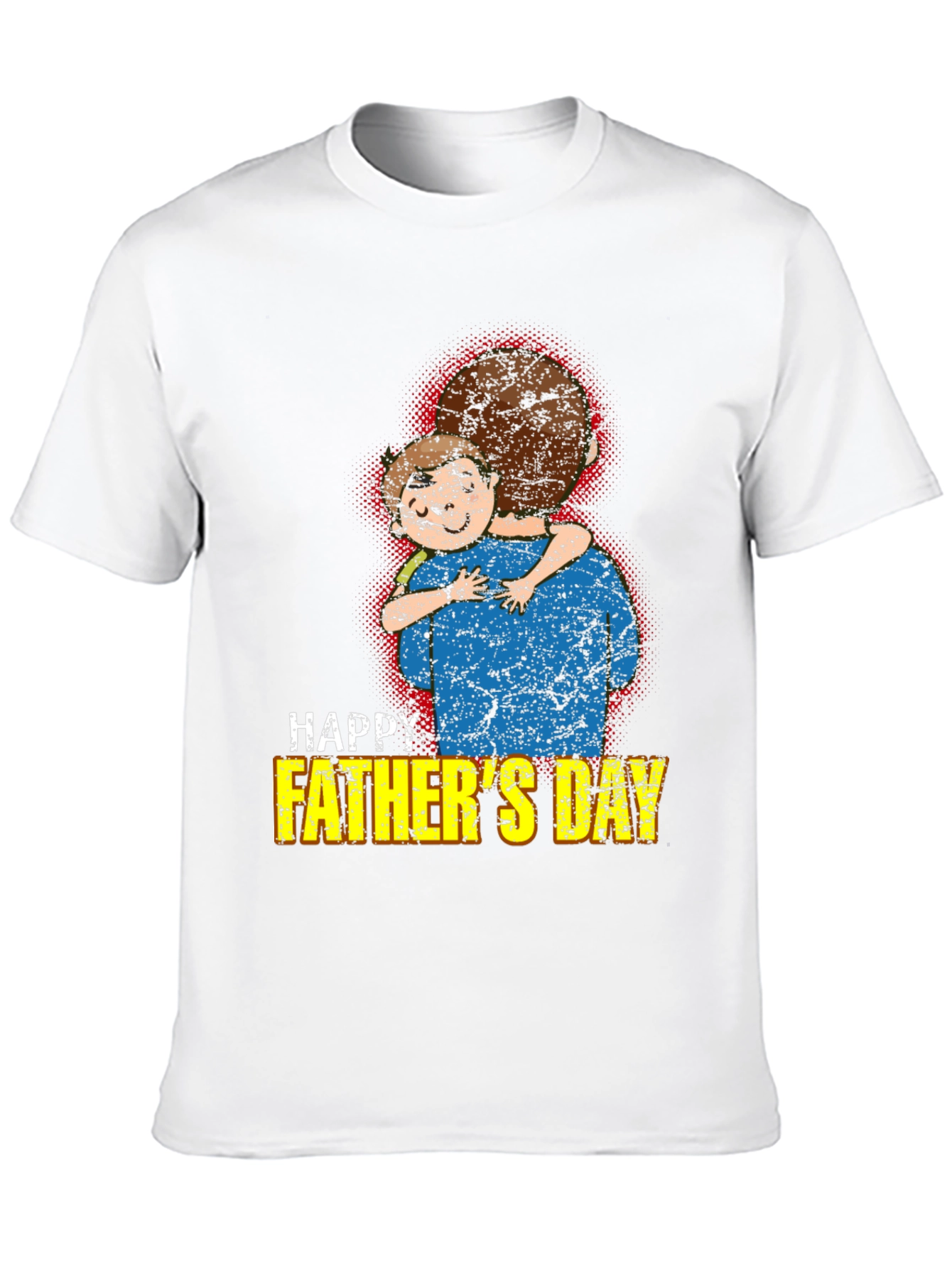Happy Fathers Day T-Shirt Dad and Child Graphic Tee