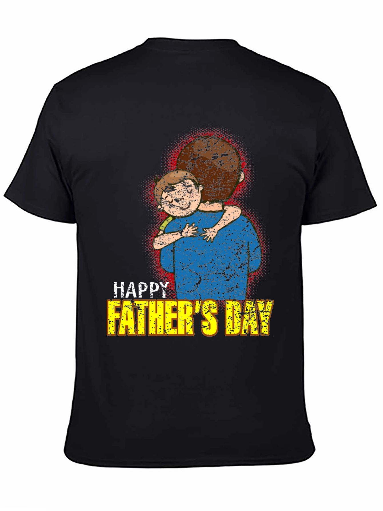 Happy Fathers Day T-Shirt Dad and Child Graphic Tee