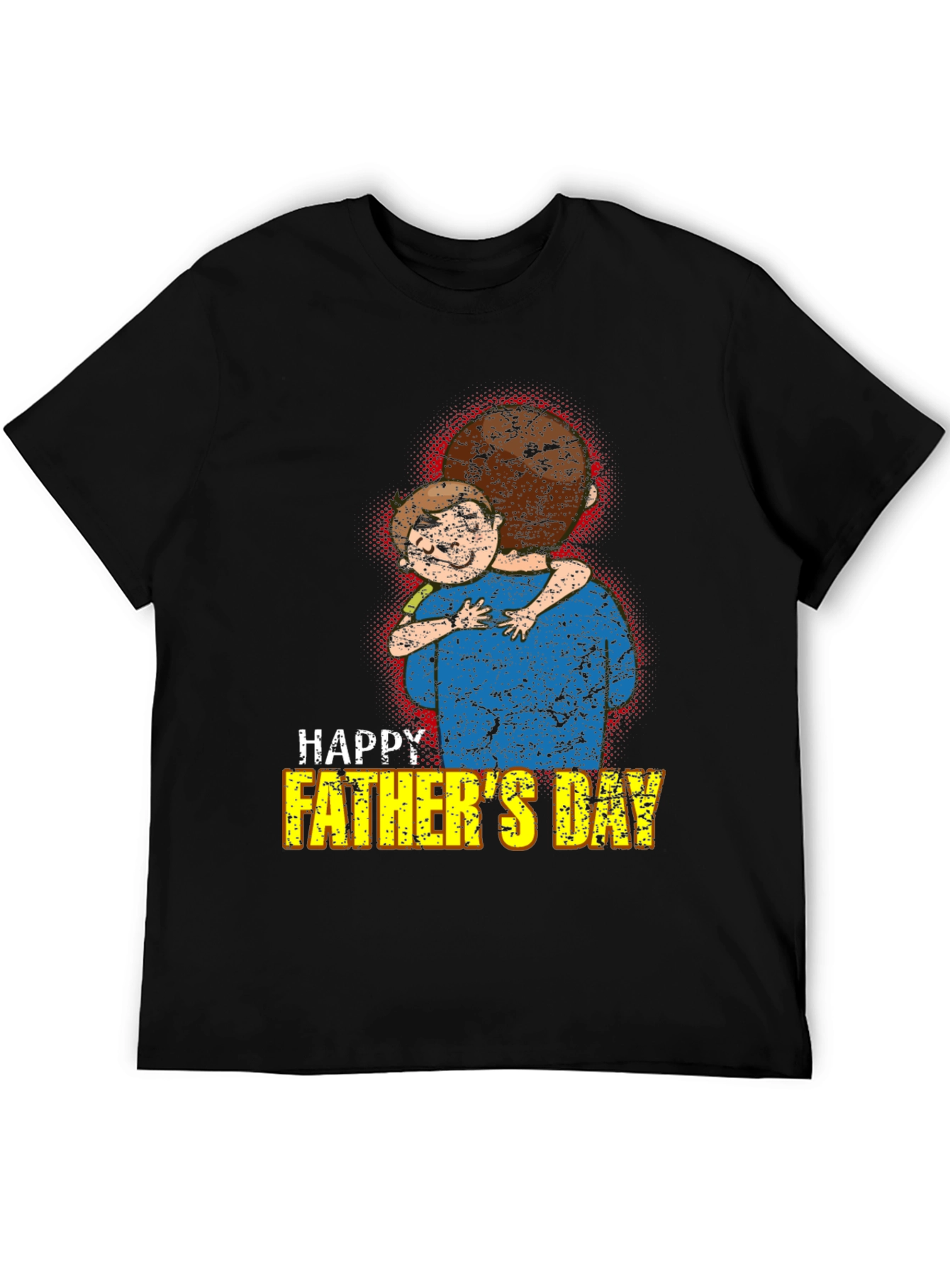 Happy Fathers Day T-Shirt Dad and Child Graphic Tee