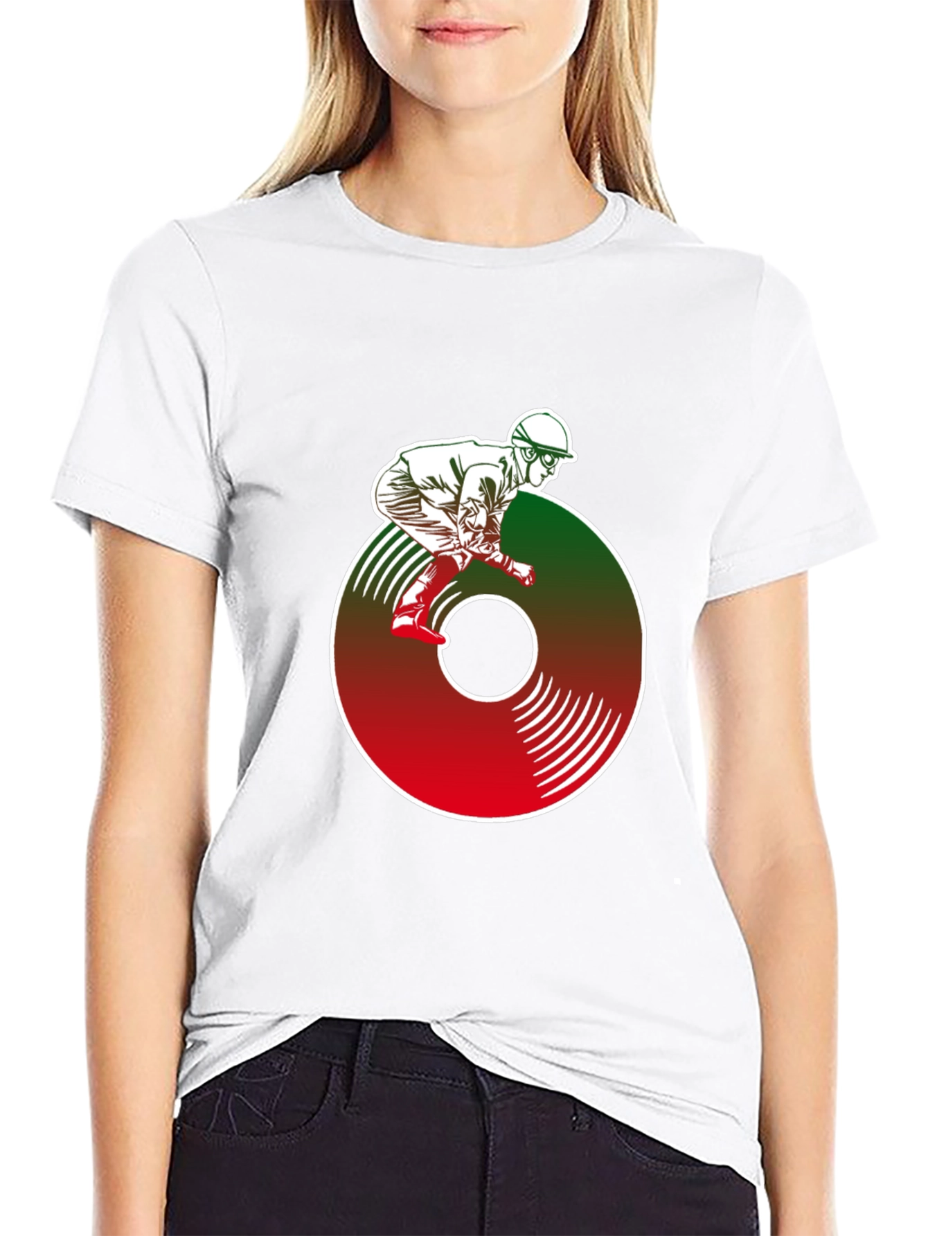 Vinyl Jockey Graphic Tee - Retro Rider