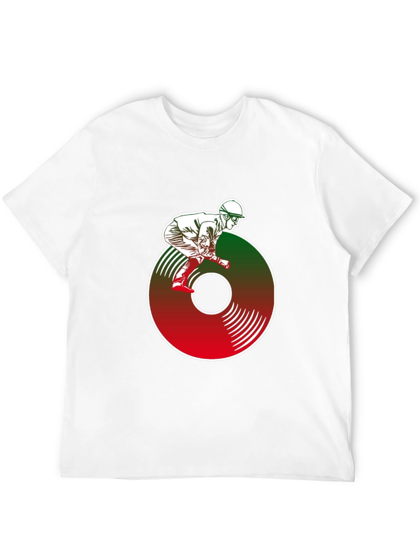 Vinyl Jockey Graphic Tee - Retro Rider
