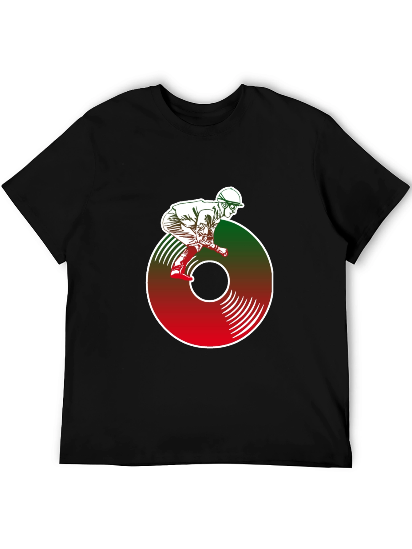 Vinyl Jockey Graphic Tee - Retro Rider