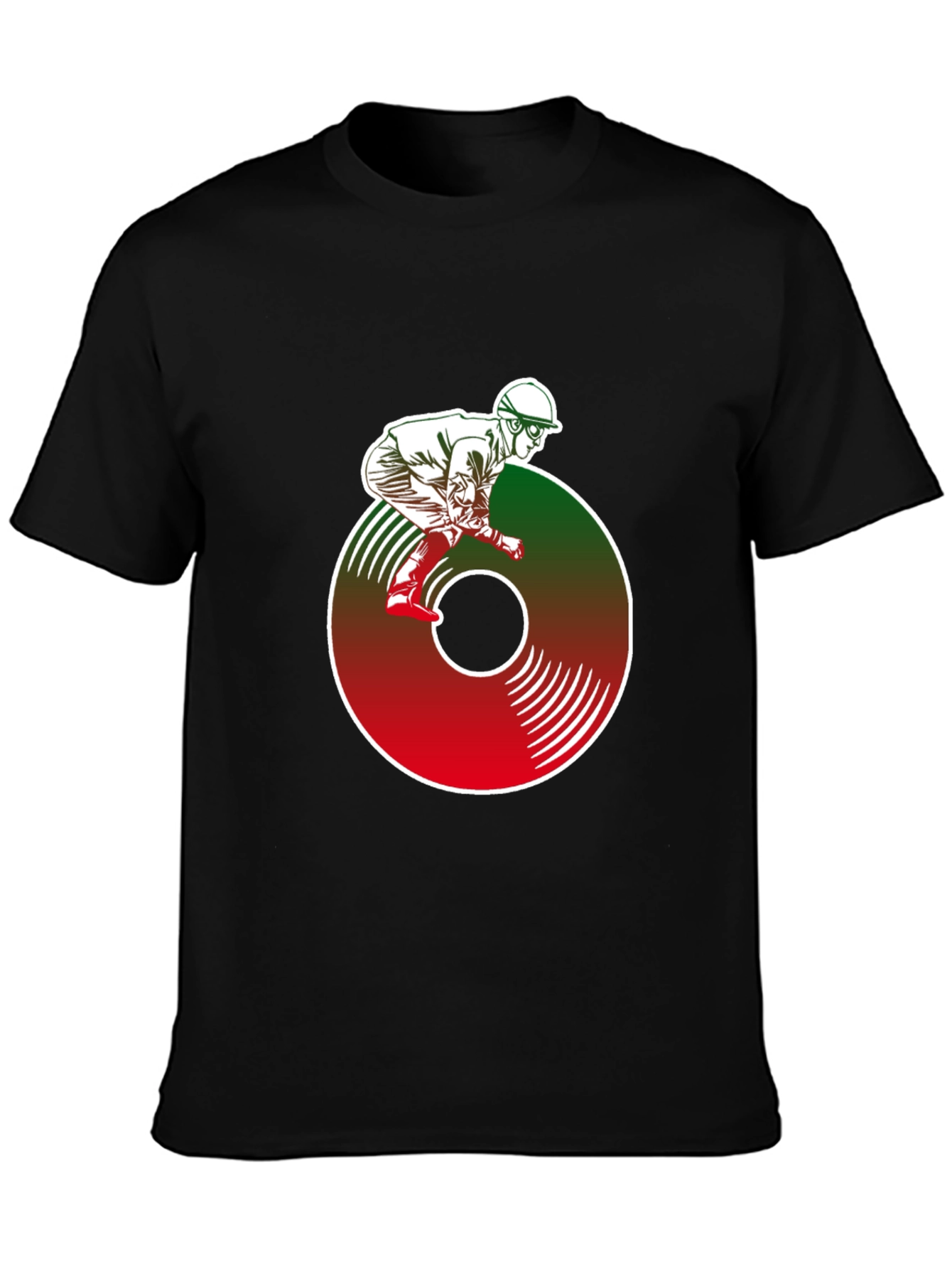 Vinyl Jockey Graphic Tee - Retro Rider
