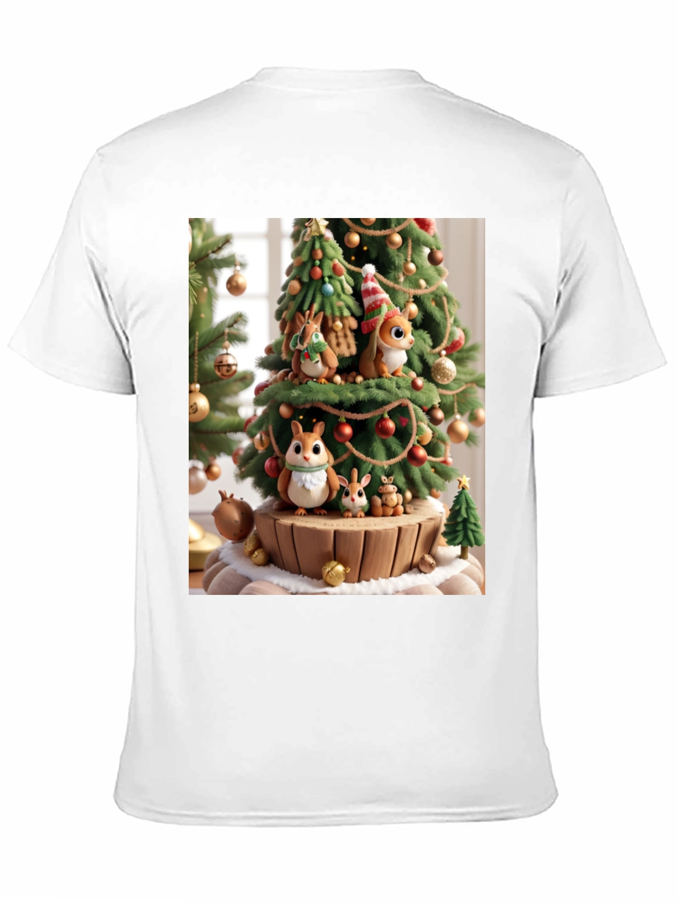 Festive Squirrel Christmas Tree T-Shirt