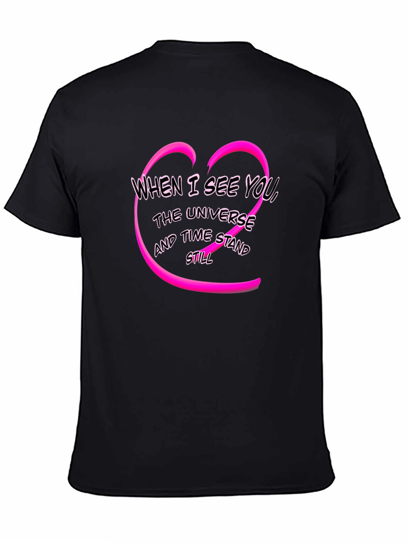 Romantic When I See You Heart Graphic T-Shirt