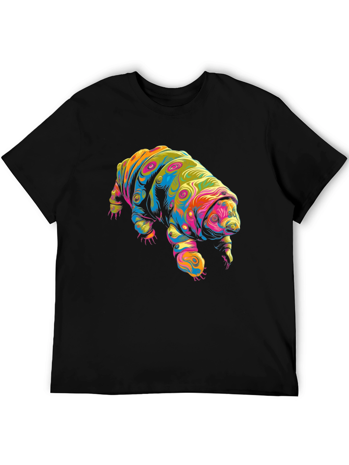 Psychedelic Tardigrade Graphic Tee - Black