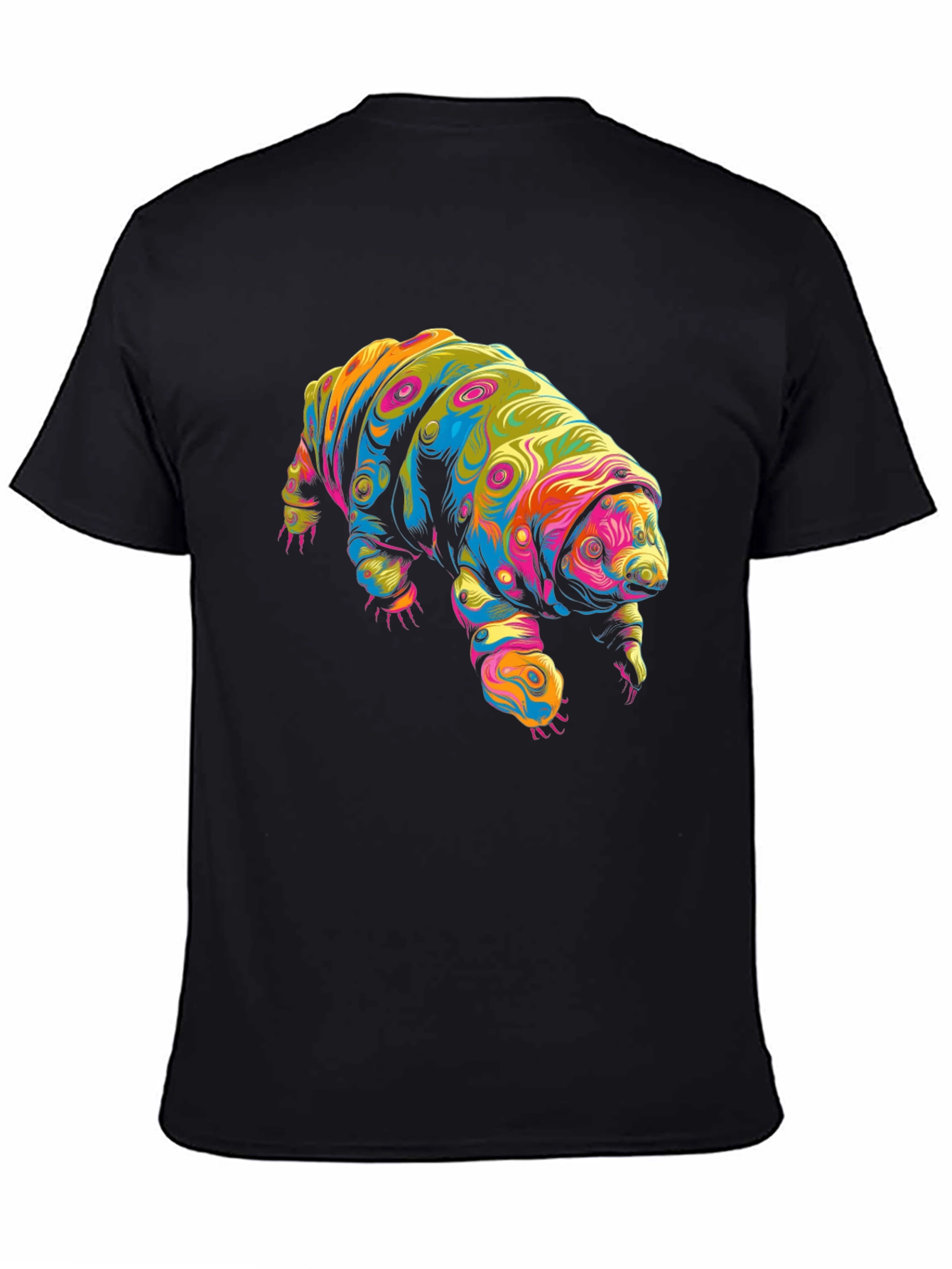 Psychedelic Tardigrade Graphic Tee - Black
