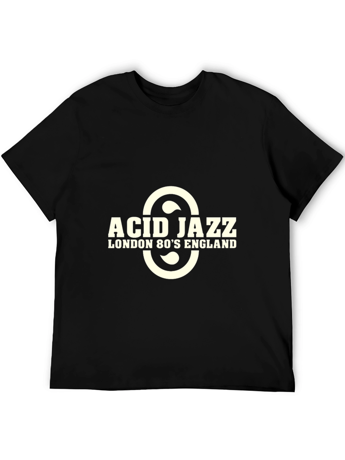 Acid Jazz London 80s England Black T-Shirt