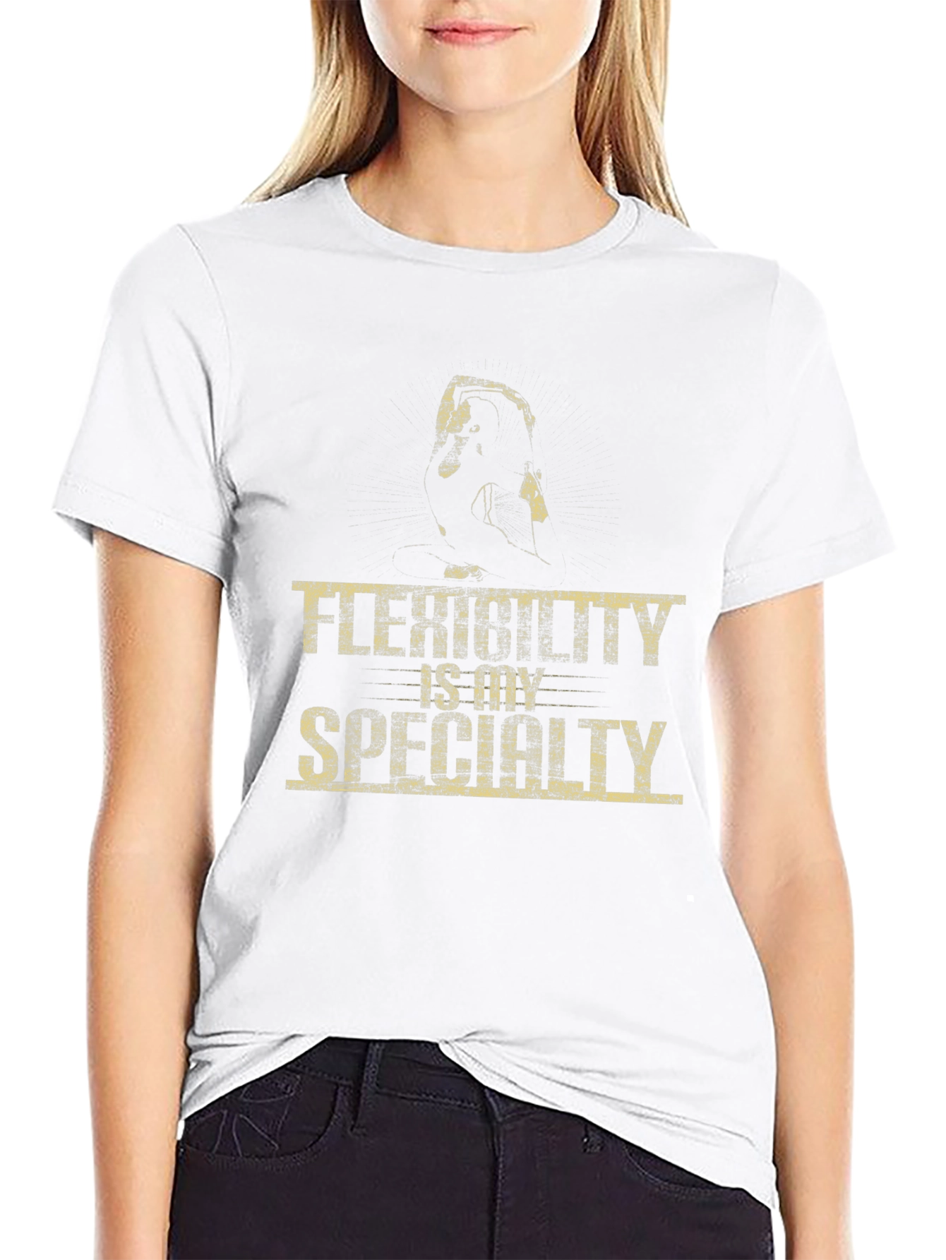 Flexibility is My Specialty Black T-Shirt