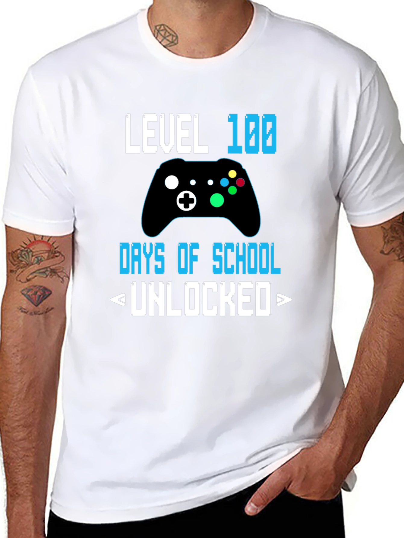 Level 100 Days of School Unlocked T-Shirt
