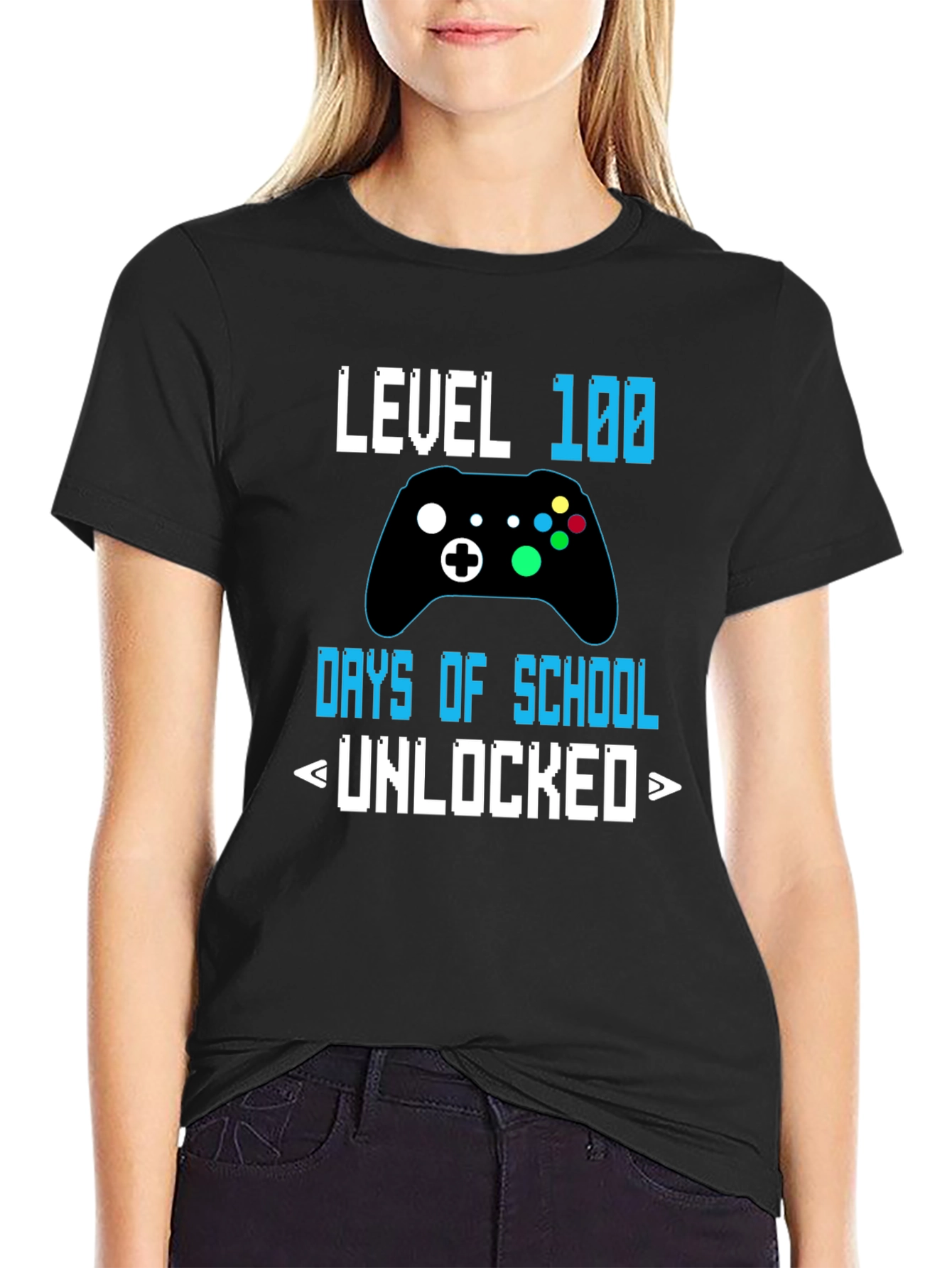 Level 100 Days of School Unlocked T-Shirt
