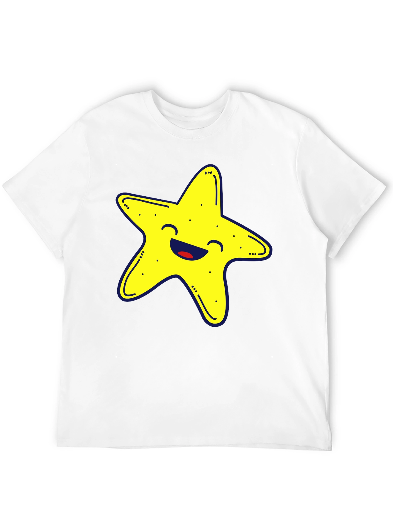 Starfish Graphic Tee - Fun & Casual Black T-Shirt