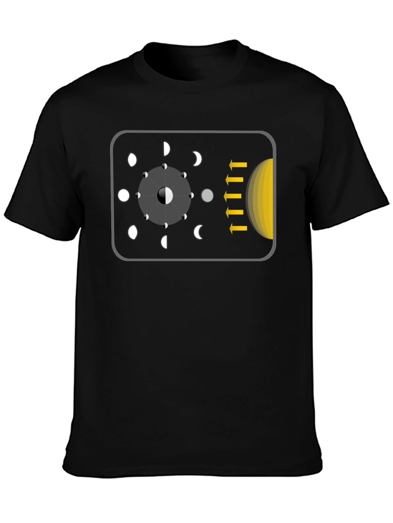 Lunar Phase T-Shirt - Astronomy Graphic Tee