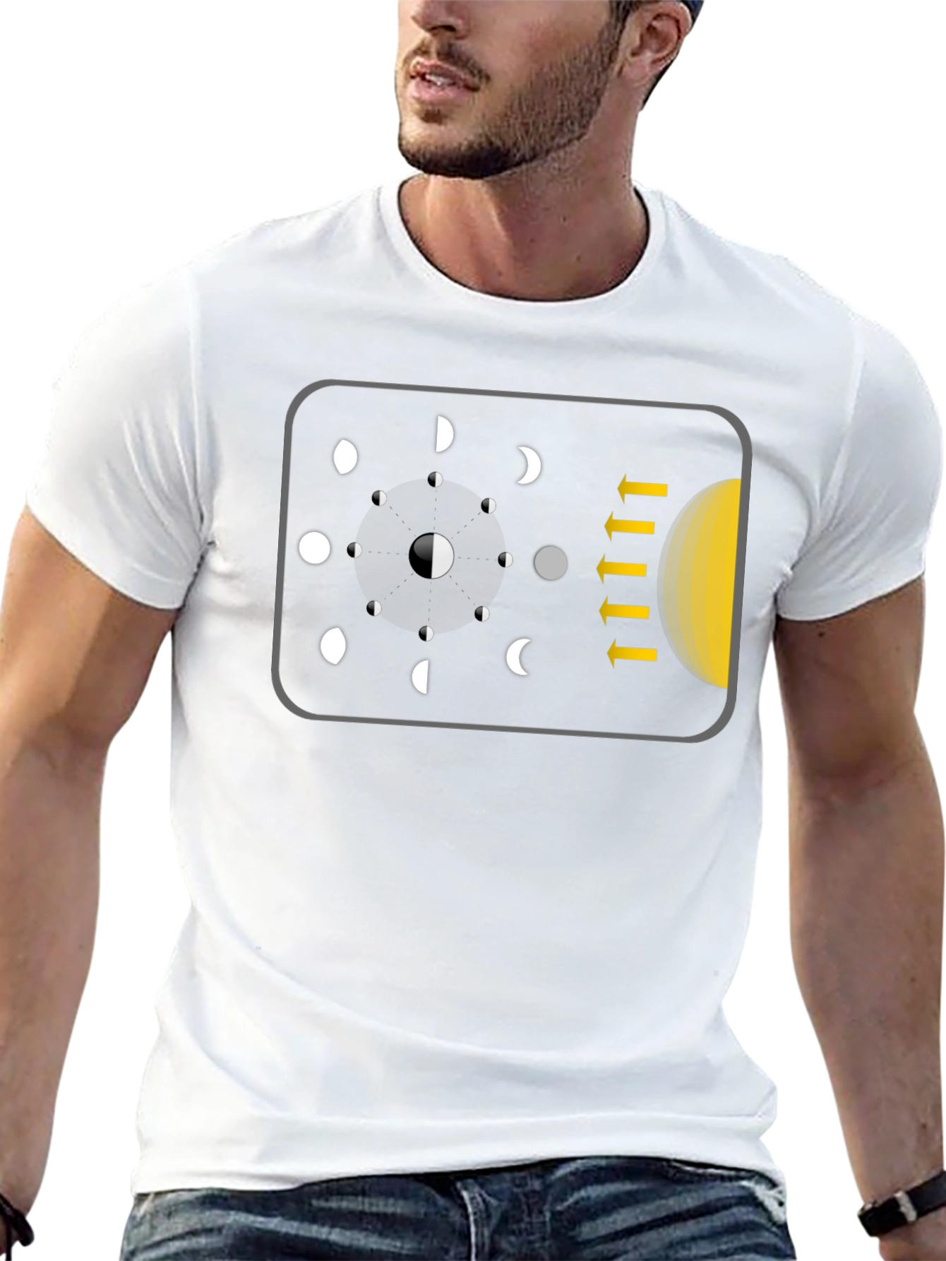 Lunar Phase T-Shirt - Astronomy Graphic Tee